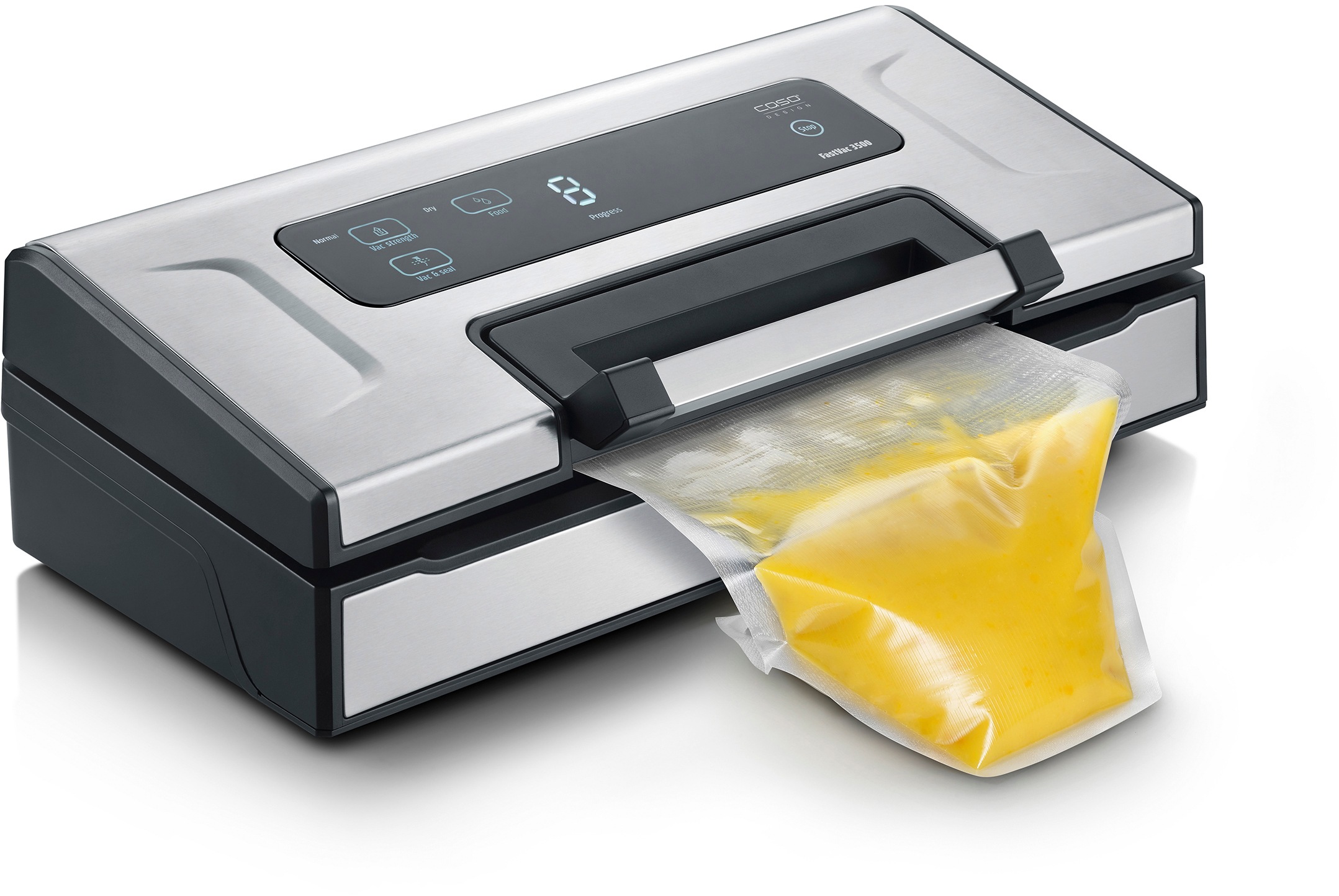 Caso Vakuumierer »1402 FastVac 3500« Rollenbreite 35 cm 180 W doppelte Schweißnaht für ein besonders sicheres Verschließen