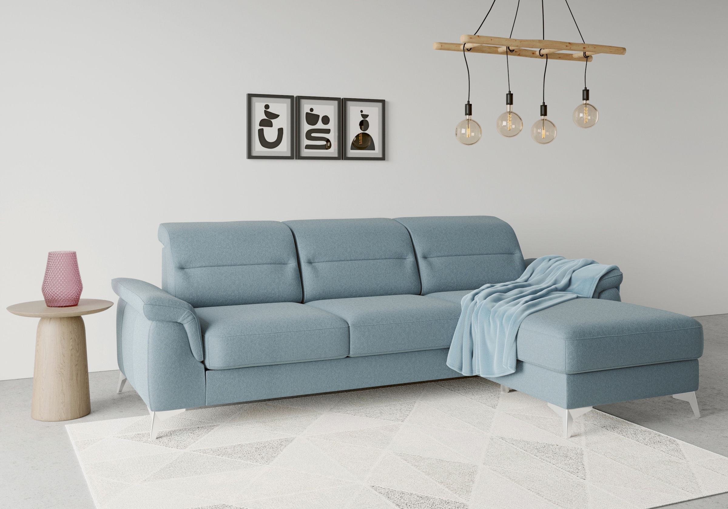 sit&more Ecksofa "Sinatra L-Form", mit Recamiere, optinal mit Kopfteilverst günstig online kaufen