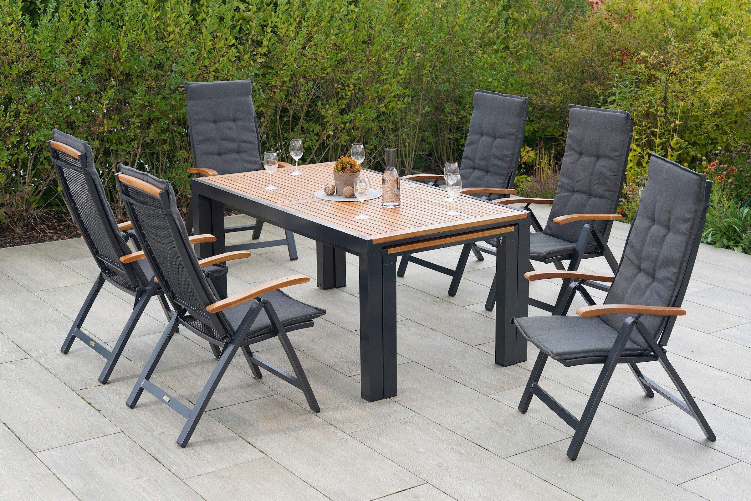 MERXX Garten-Essgruppe "Tilos", (13 tlg.), inkl. Auflagen günstig online kaufen