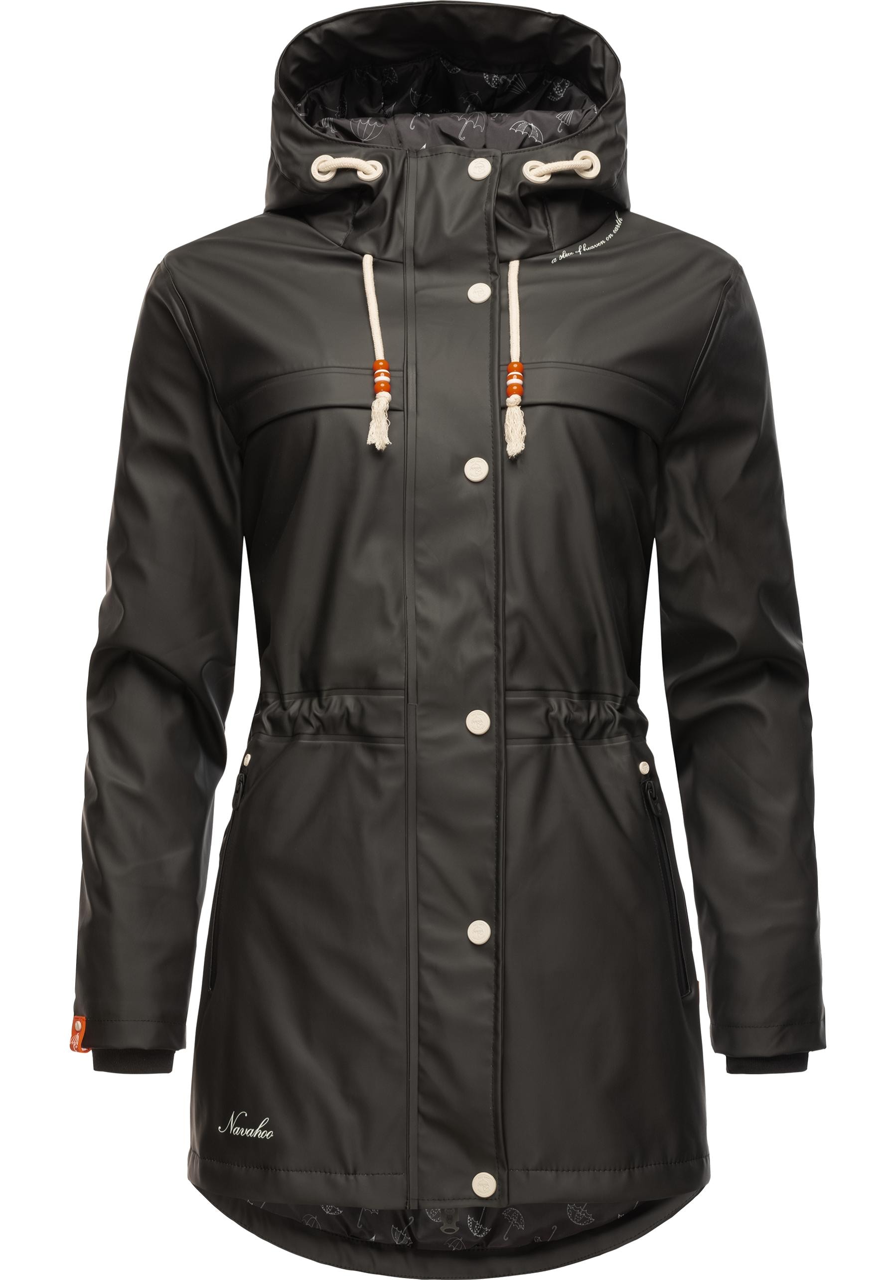 Navahoo Regenmantel "Rainy Forest", modischer Damen Outdoor Regenparka