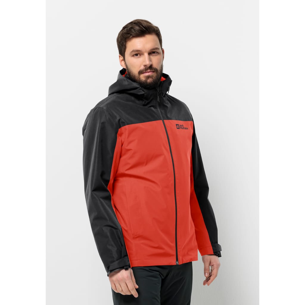 Jack Wolfskin 3-in-1-Funktionsjacke »TAUBENBERG 3IN1 JKT M«, (2 teilig), mit Kapuze