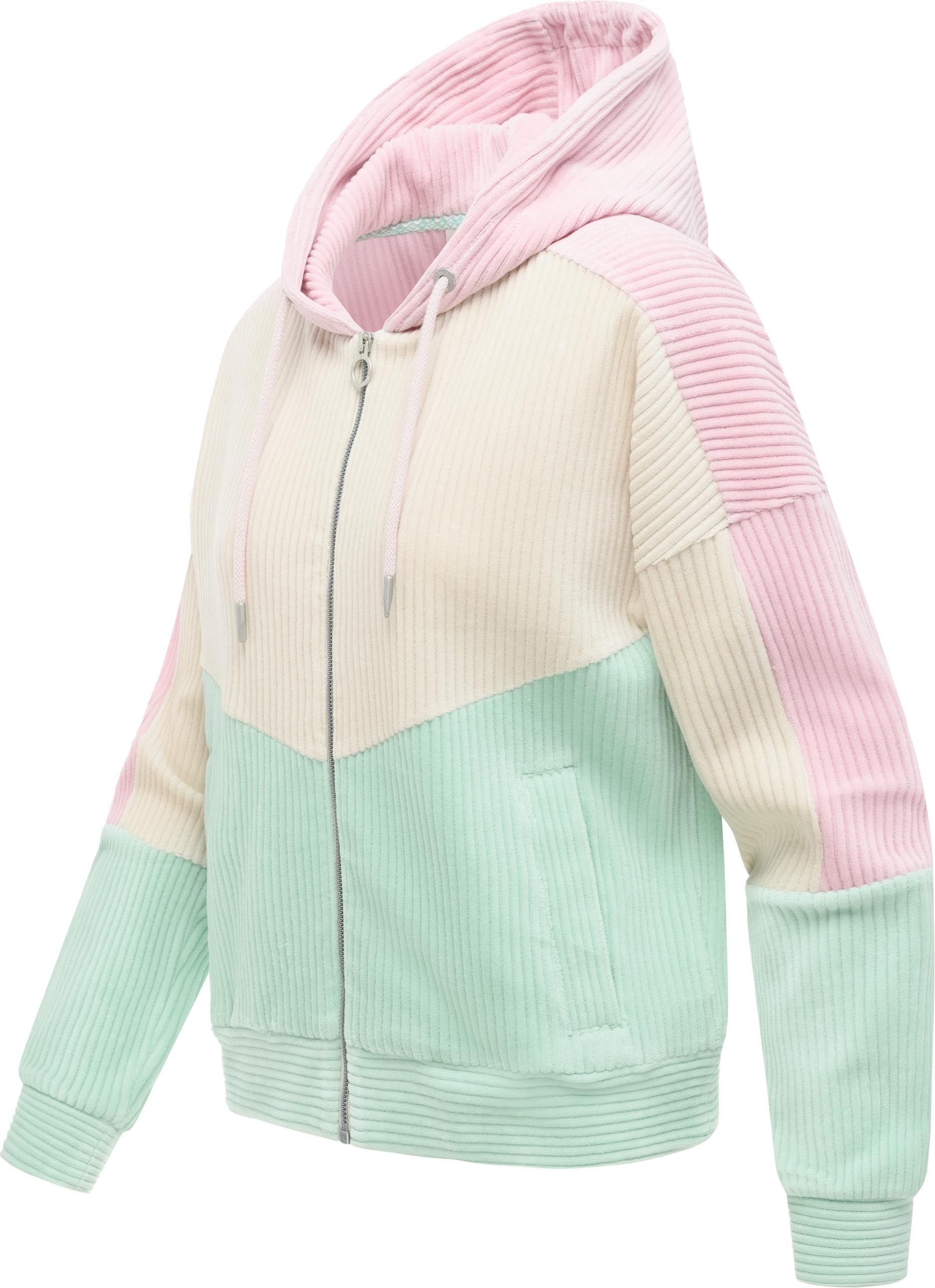 Ragwear Sweatjacke »Queny Sweat Cordy« Modische Cordjacke aus kuscheligem Kord