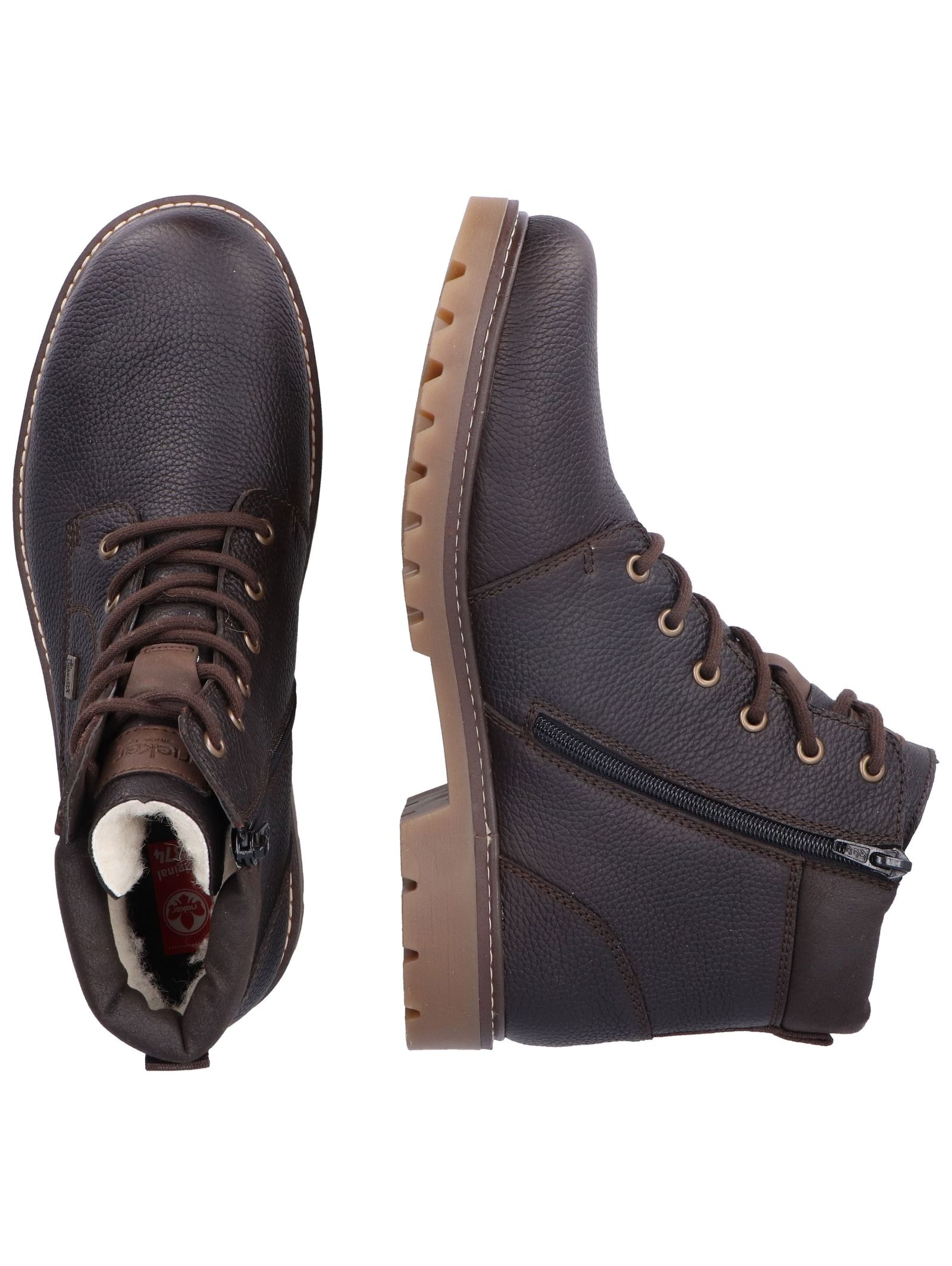 Rieker Schnürstiefelette »Rieker Stiefelette Leder/Textil«