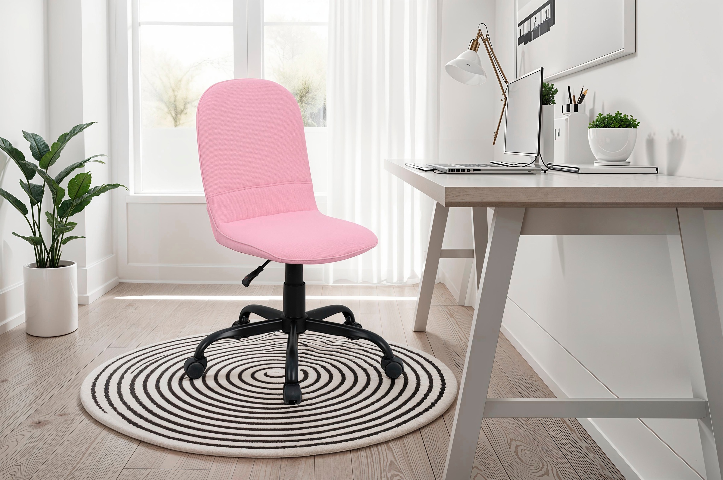 byLIVING Bürostuhl "Trolly" () 1 Stk. Webstoff moderner Kinderstuhl / Drehs günstig online kaufen