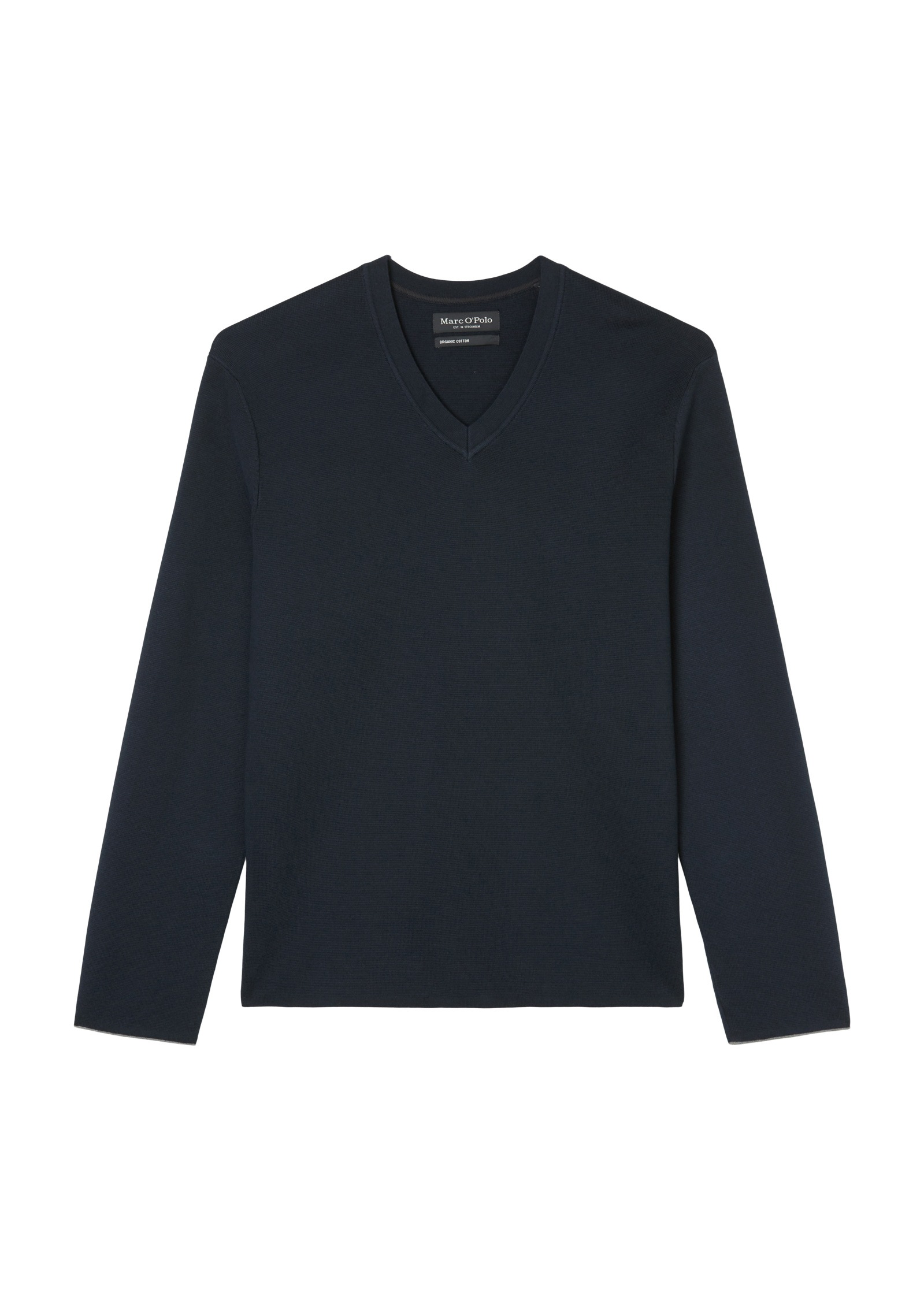 Marc O'Polo V-Ausschnitt-Pullover »aus Bio-Baumwolle«