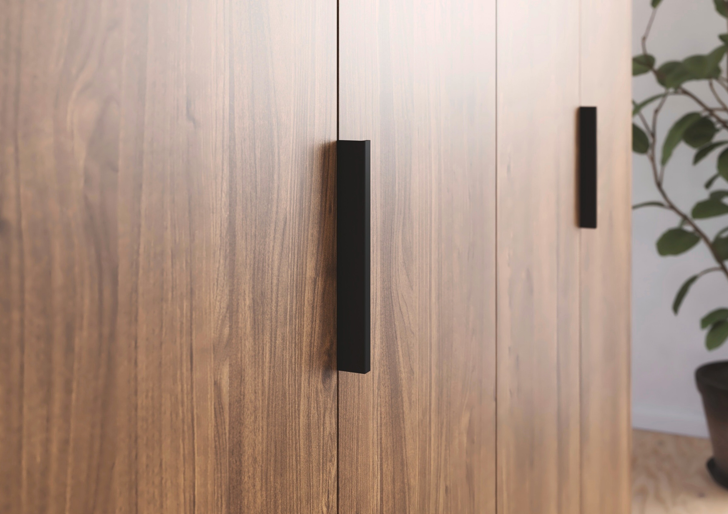 OTTO home Kleiderschrank »Schrank Möbel Schlafzimmer Garderobe Kinderzimmer WELTNEUHEIT NYLLA« PATENTIERTES SCHNELLMONTAGESYSTEM schwarzer Griff MADE IN GERMANY