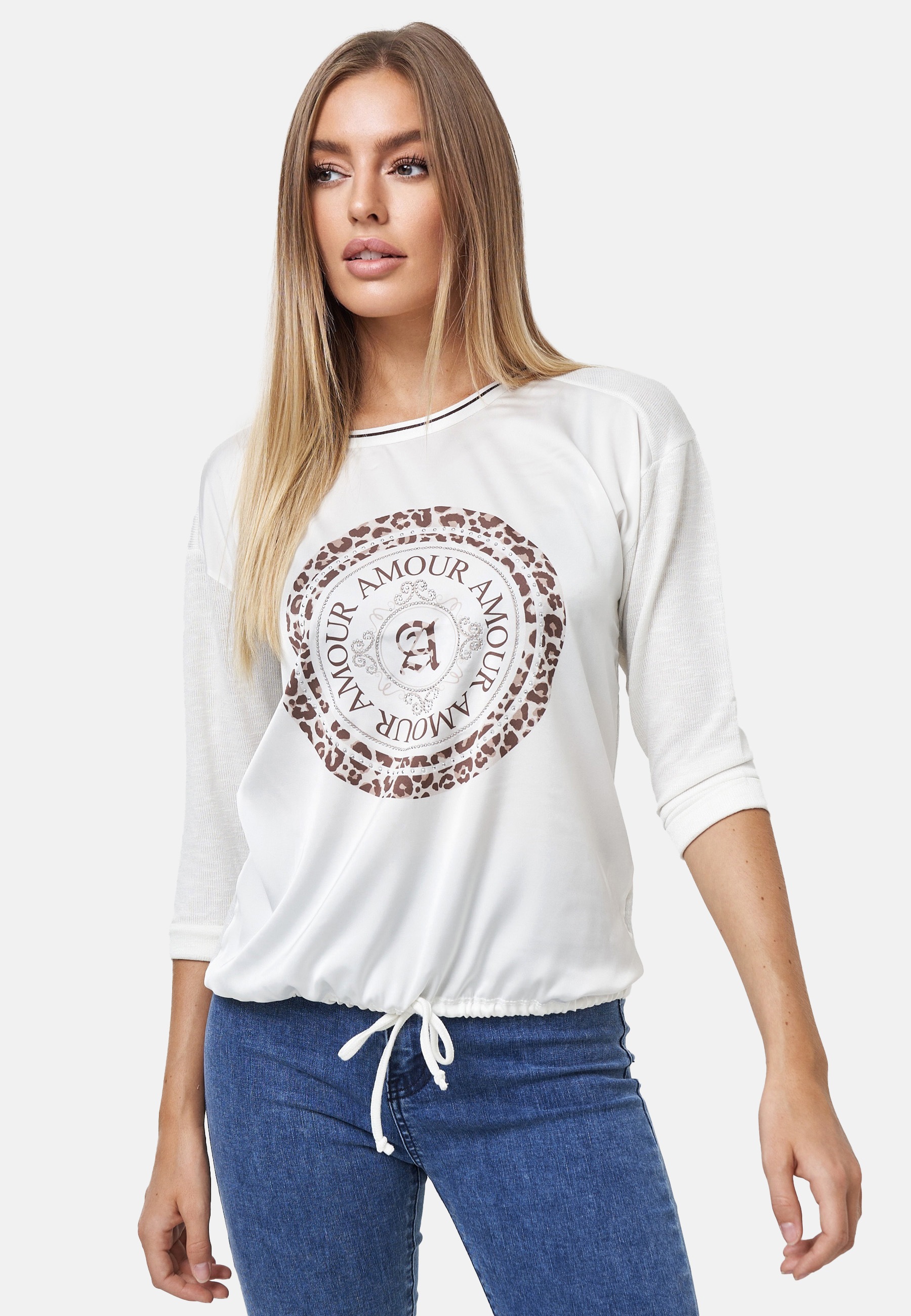 Decay Ballonshirt, mit trendigem Frontprint