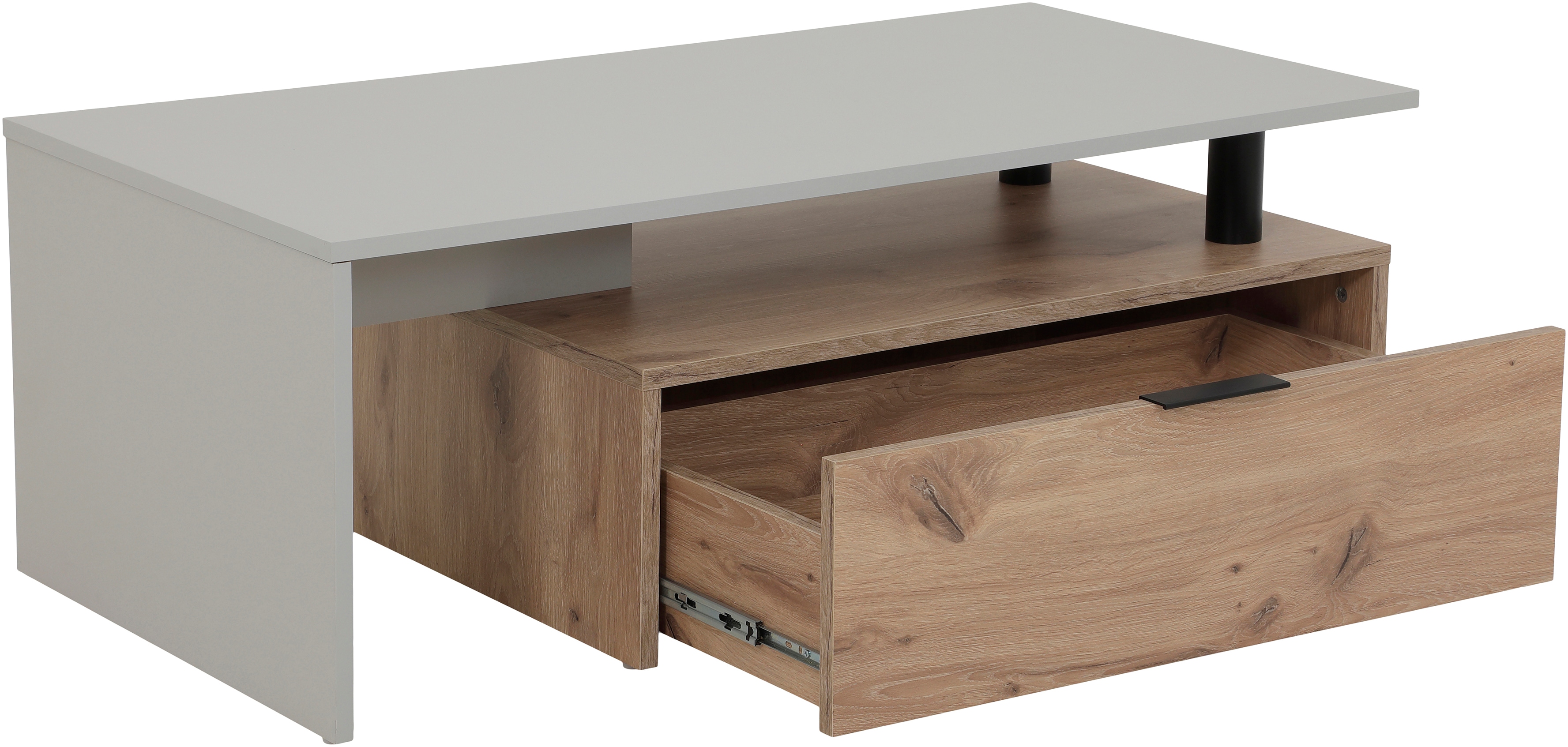 Thumbnail - HELA Couchtisch "DENNIS", Stauraum mit Schubkasten, Breite 110 cm