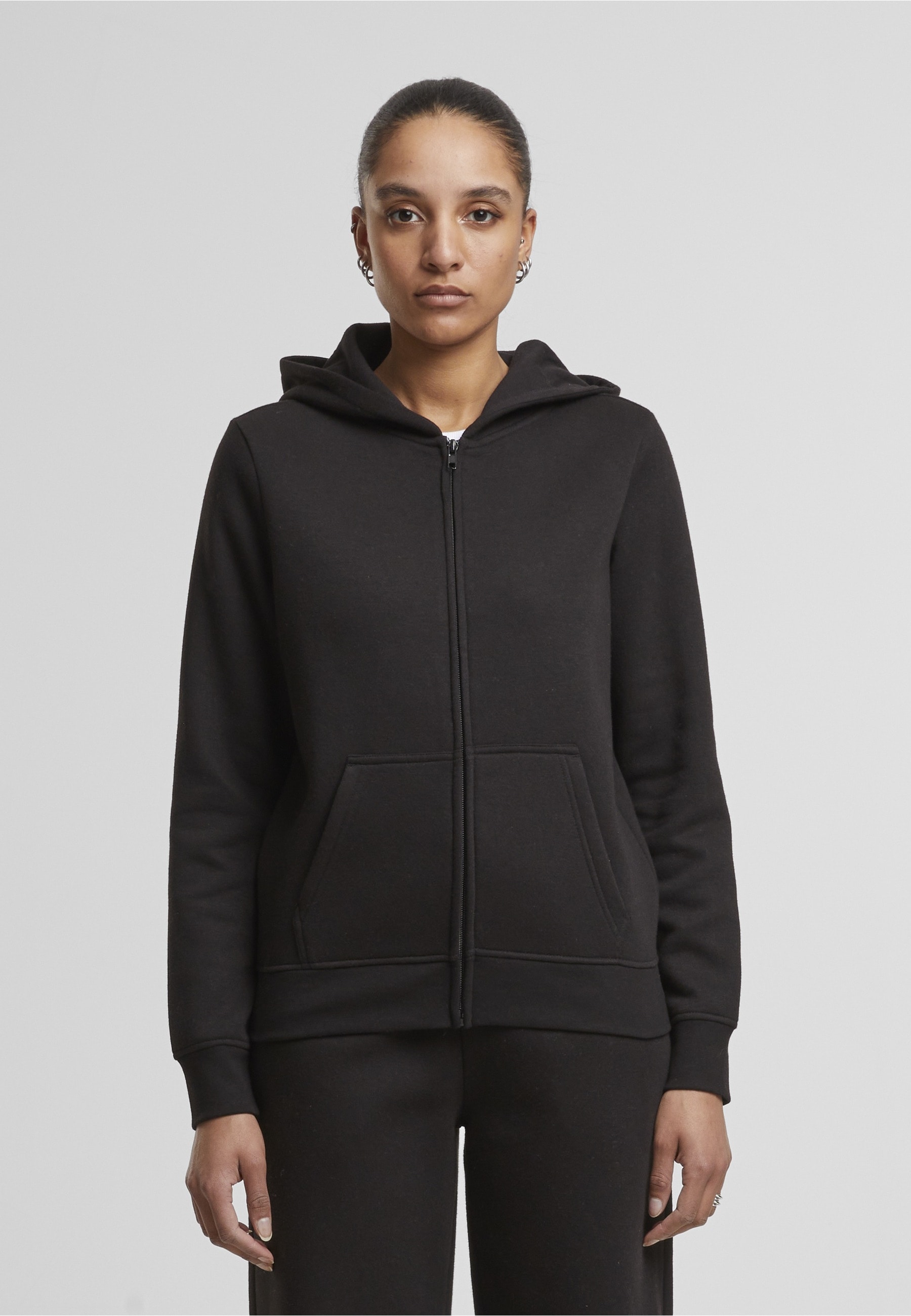URBAN CLASSICS Sweatjacke »Urban Classics Ladies Basic Essential Zip Hoody«