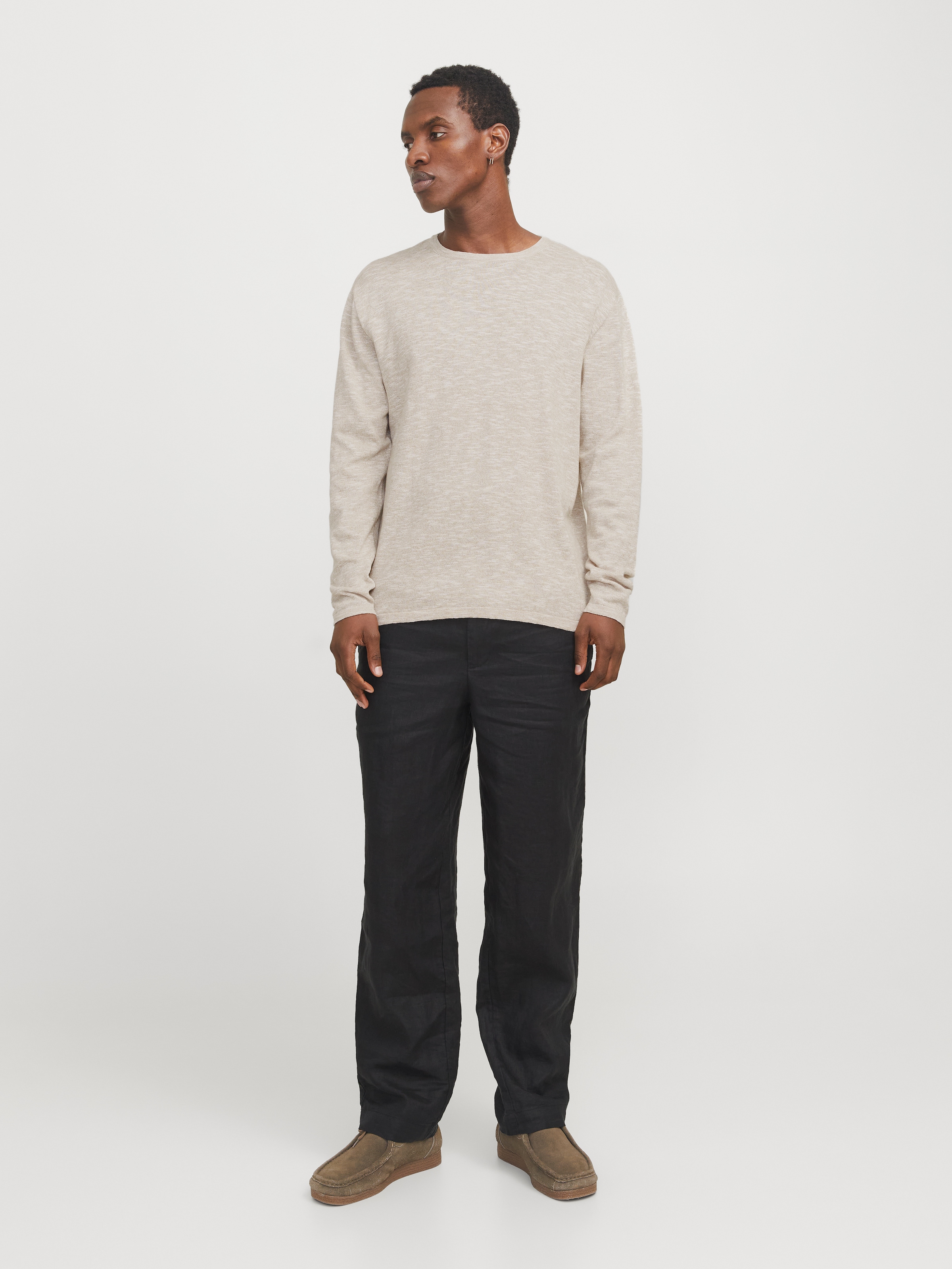 Jack & Jones Rundhalspullover »JJESUMMER KNIT CREW NECK SN«, mit Rundhalsausschnitt