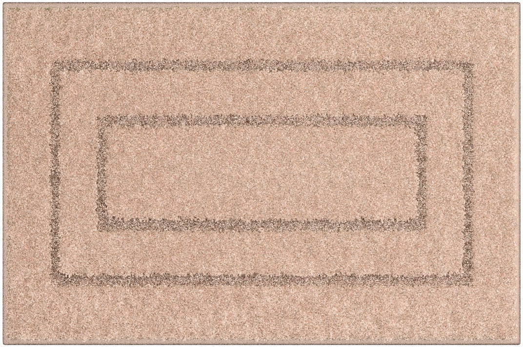 Thumbnail - my home Badematte "Eliane" Höhe 20 mm rutschhemmend beschichtet strapazierfähig Badteppich, mit Hoch-Tief-Effekt