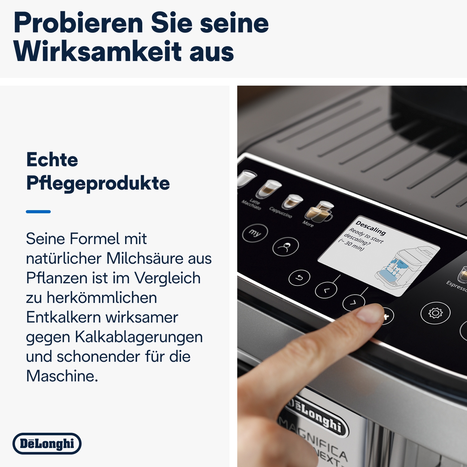De'Longhi Entkalker »DLSC500 EcoDecalk« Kalklöser für Kaffeevollautomat und Espressomaschine
