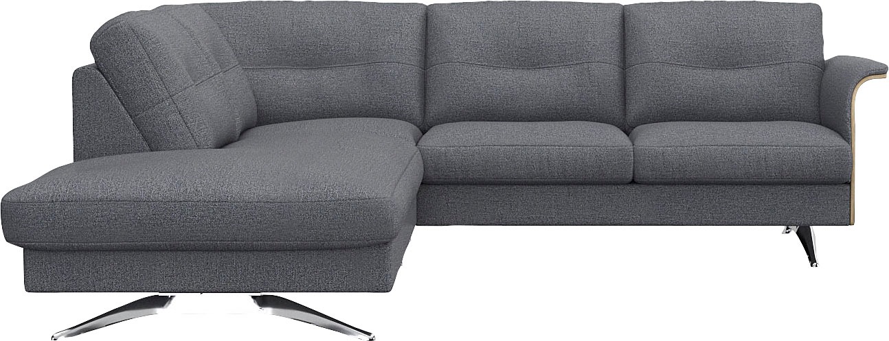 FLEXLUX Ecksofa "Glow, super bequem durch hochwertigem Sitzaufbau mit Feder günstig online kaufen