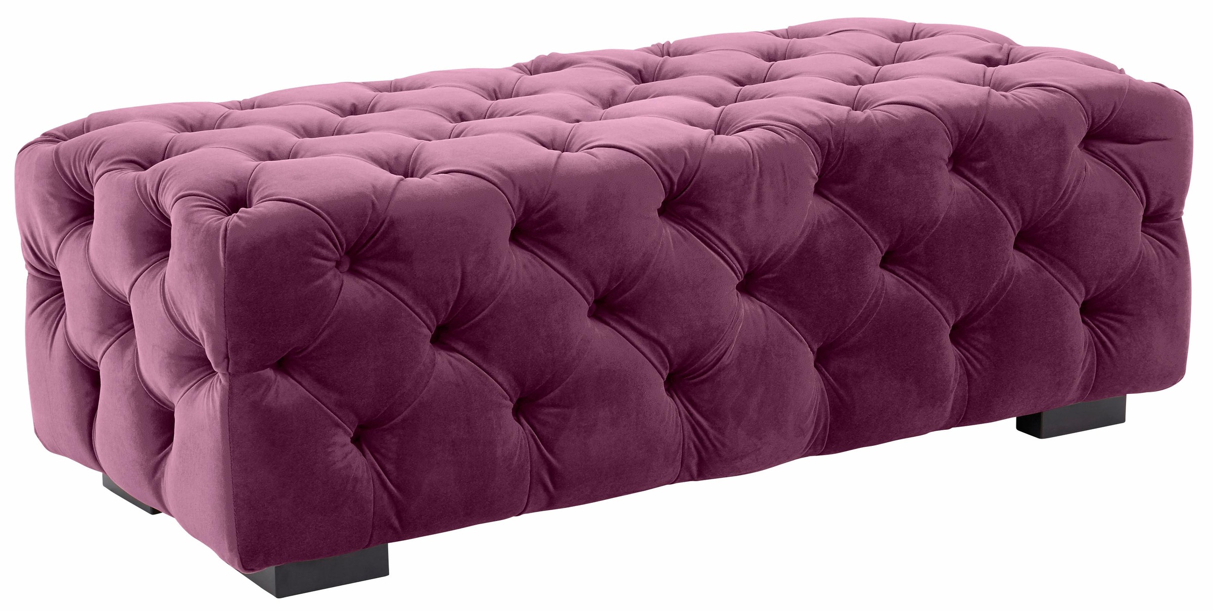 Home affaire Polsterhocker "Kalina", mit klassischer Chesterfield-Knopfheft günstig online kaufen