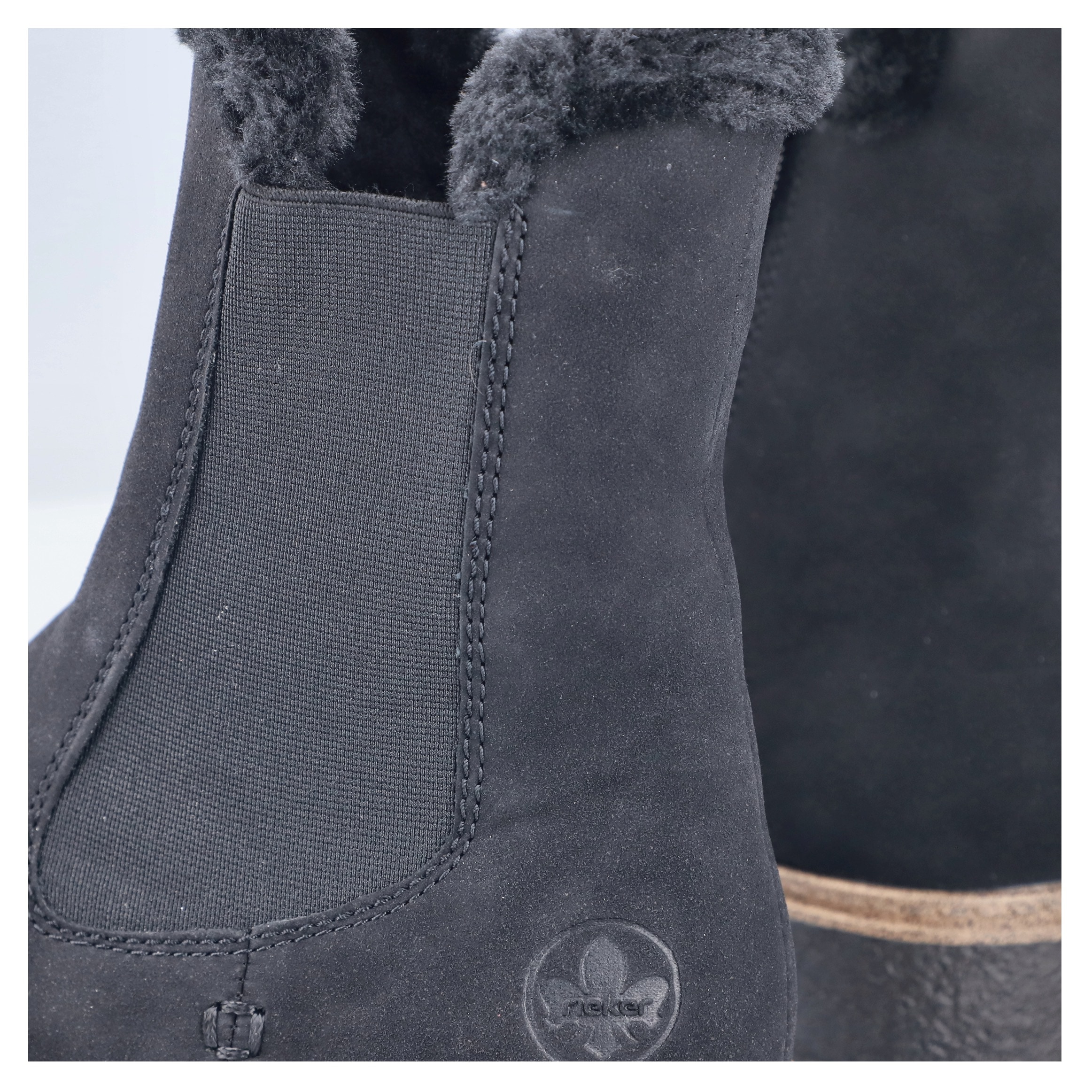 Rieker Winterboots, Chelseaboots, Winterstiefelette, Blockabsatz, mit Innenreißverschluss