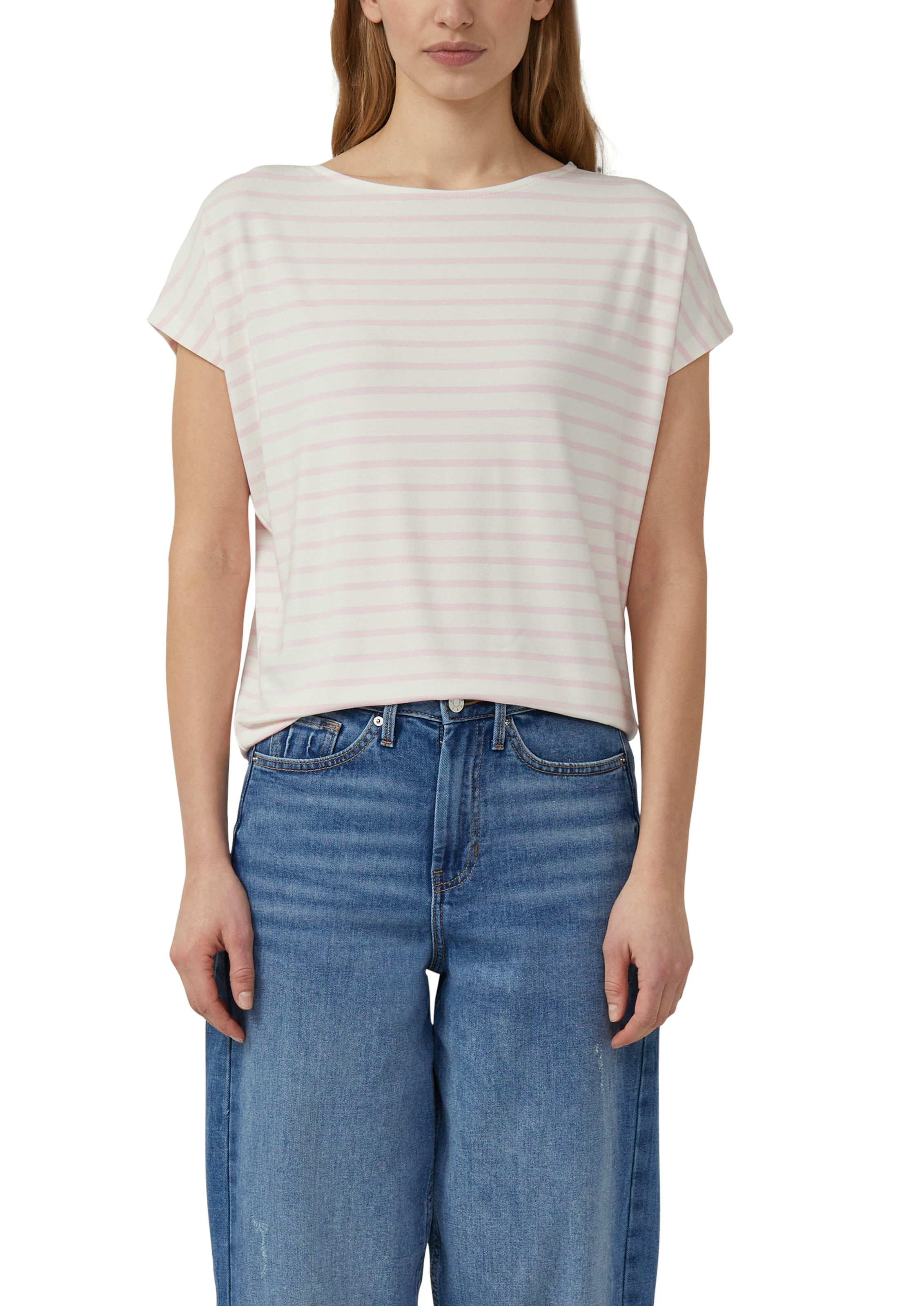 s.Oliver Kurzarmshirt Sommershirt mit grafischem Muster