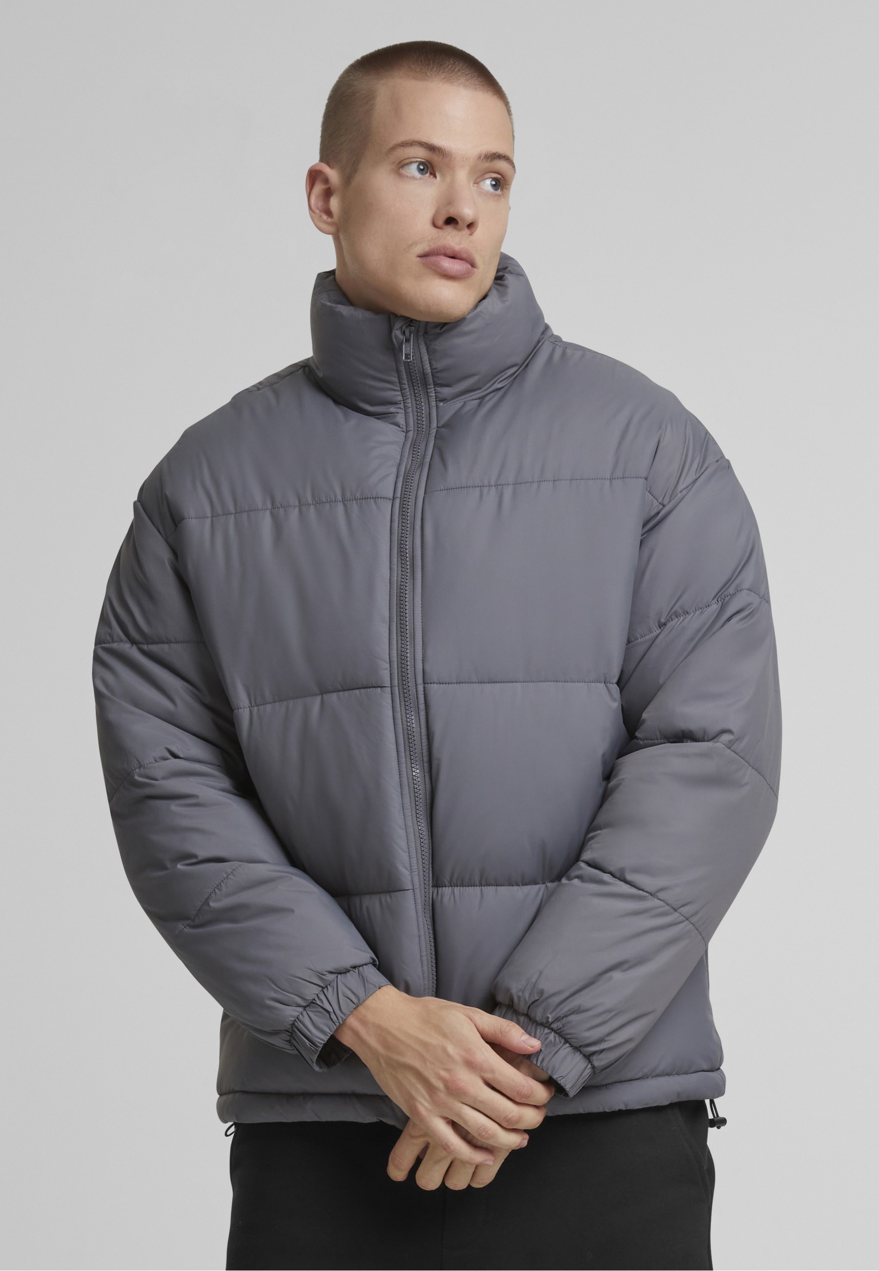URBAN CLASSICS Winterjacke »Urban Classics Basic Puffer Winter Jacket« 1 Stk. tlg. mit Kapuze