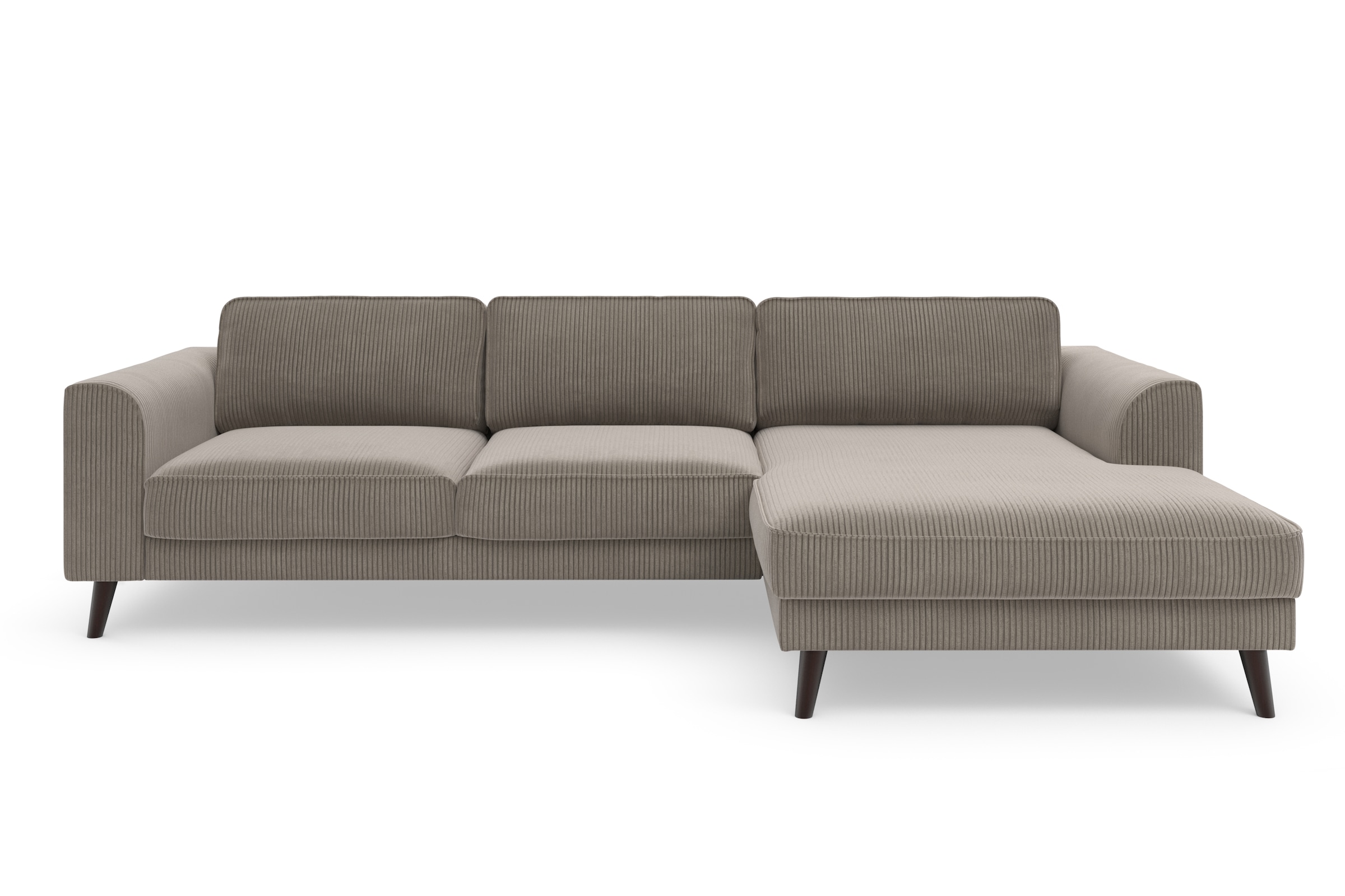 TRENDMANUFAKTUR Ecksofa »Lumber Jack, elegantes Designsofa, zeitlos modern, hoher Sitzkomfort«, wahlweise mit Bettfunktion u. Bettkasten, L-Form