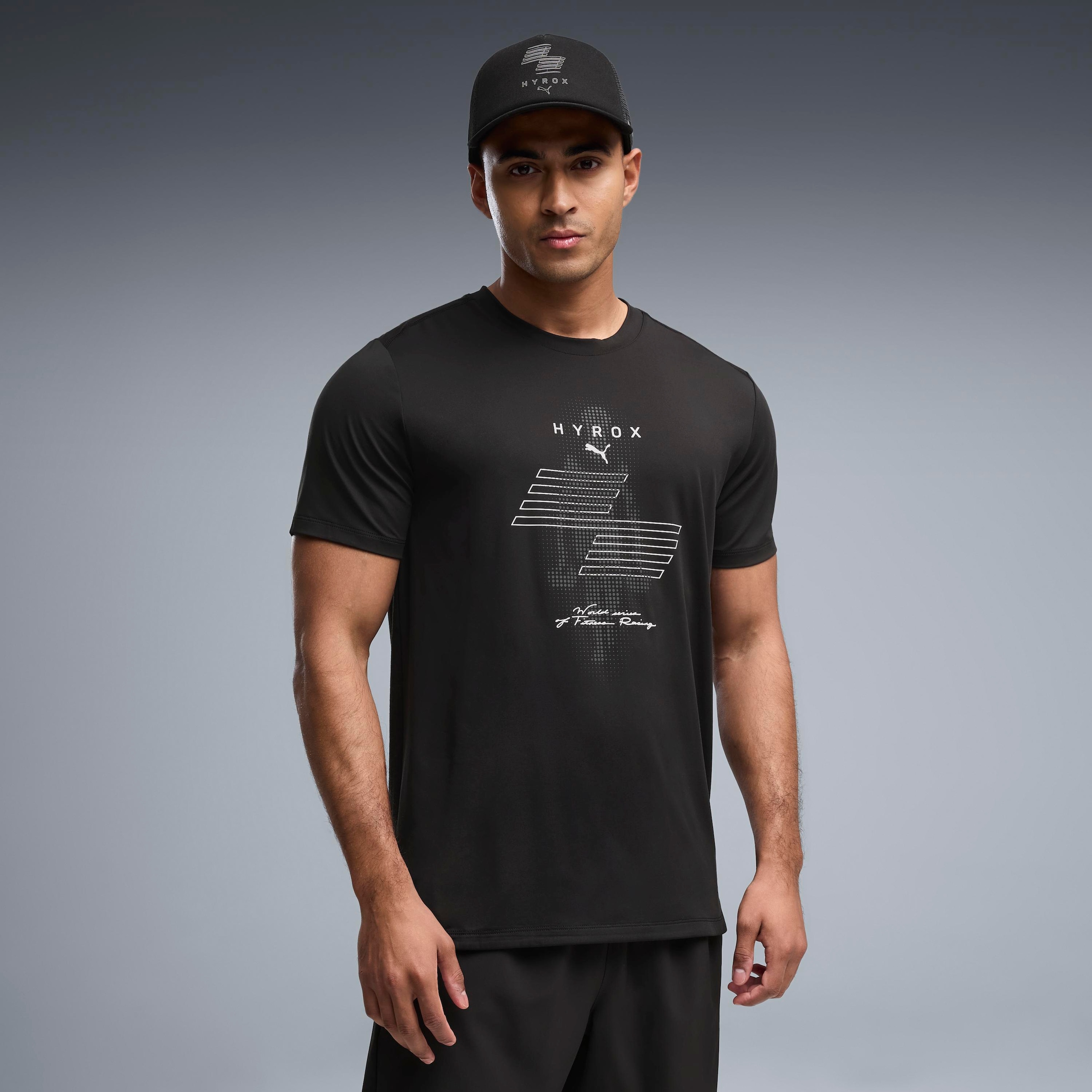 PUMA Trainingsshirt »M  X HYROX CLOUDSPUN THERMOADAPT TEE« Regular Fit, Kurzarmdesign, atmungsaktiv, schnell trocknend
