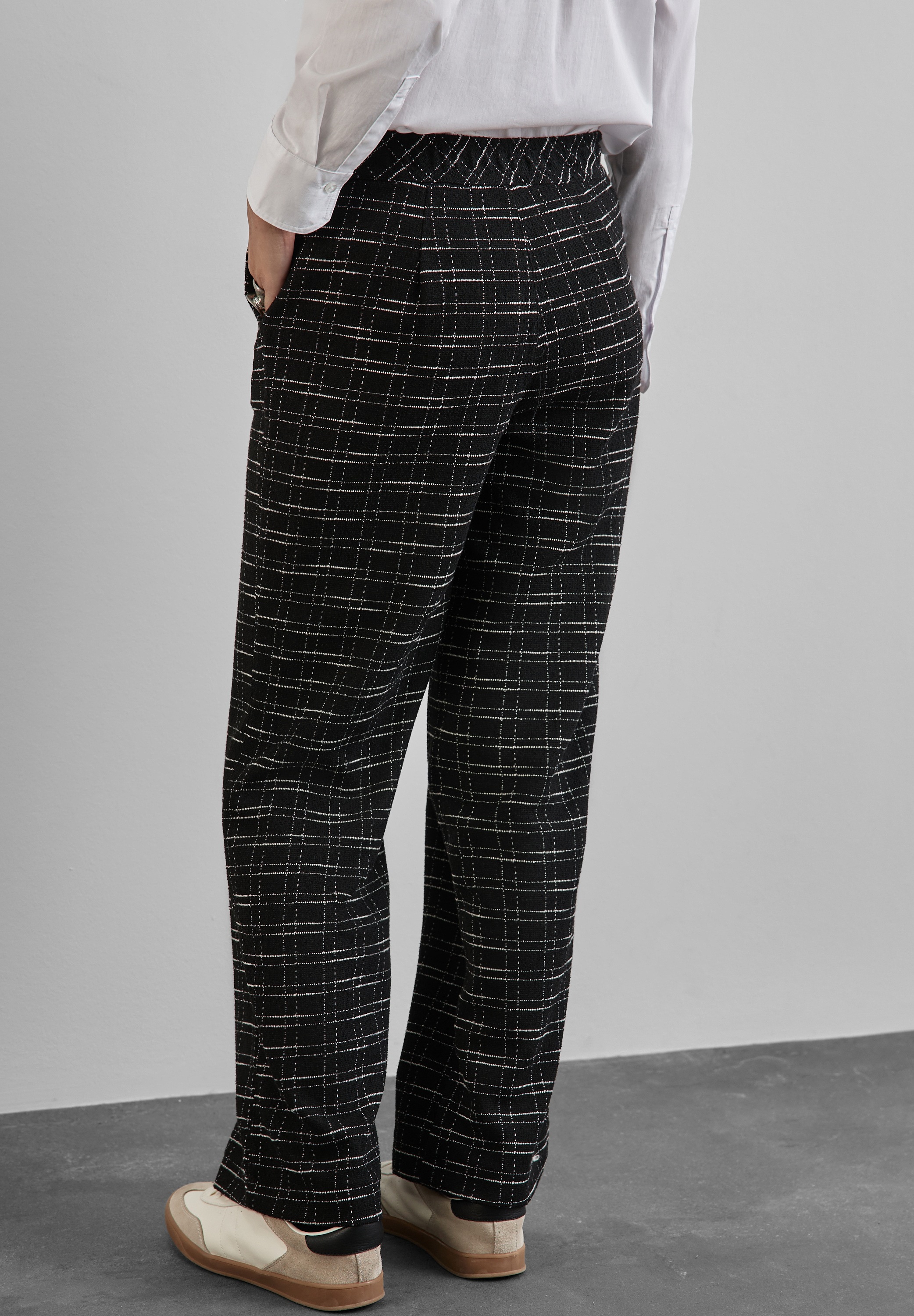 STREET ONE Stoffhose, High Waist
