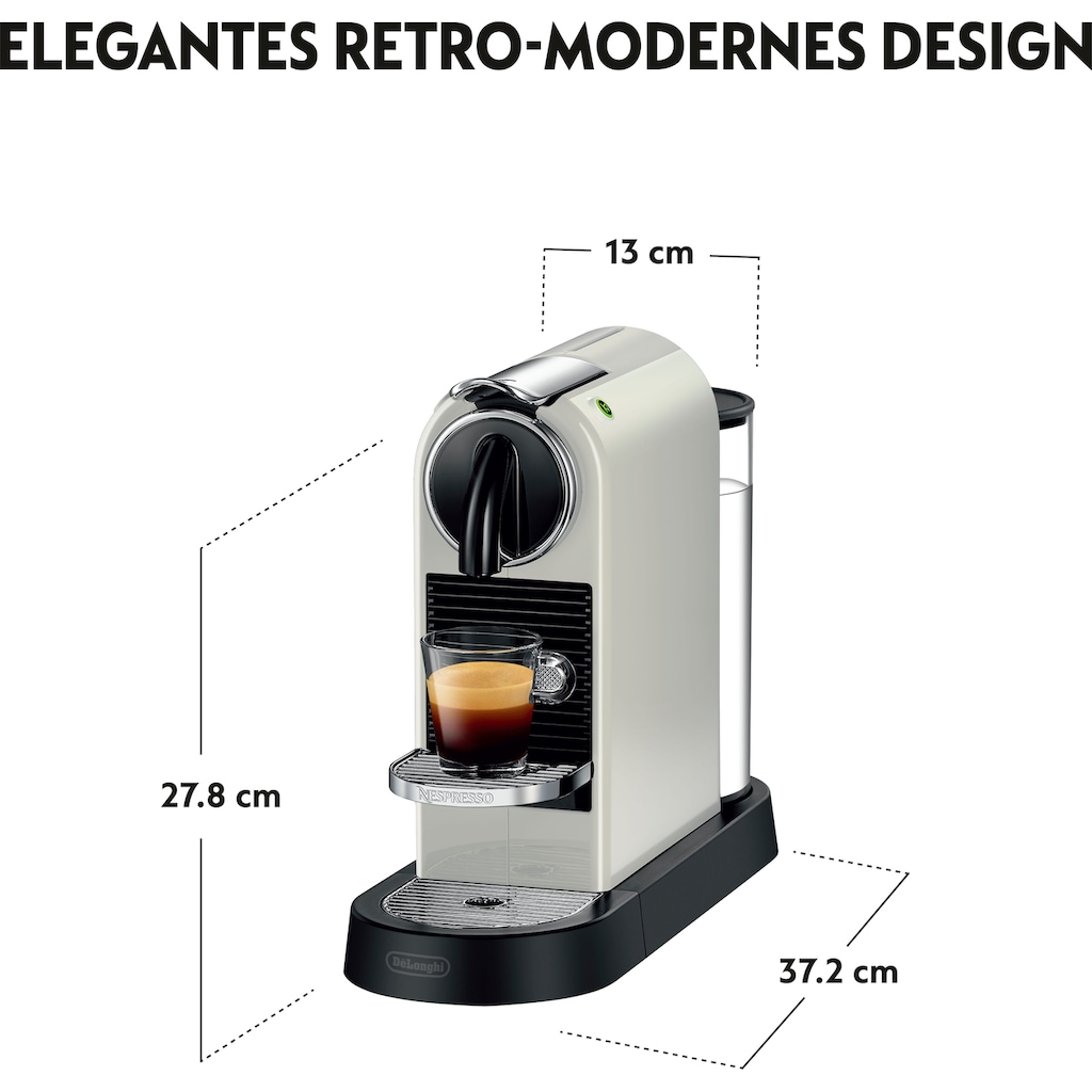 Nespresso Kapselmaschine »CITIZ EN 167.W von DeLonghi, White«