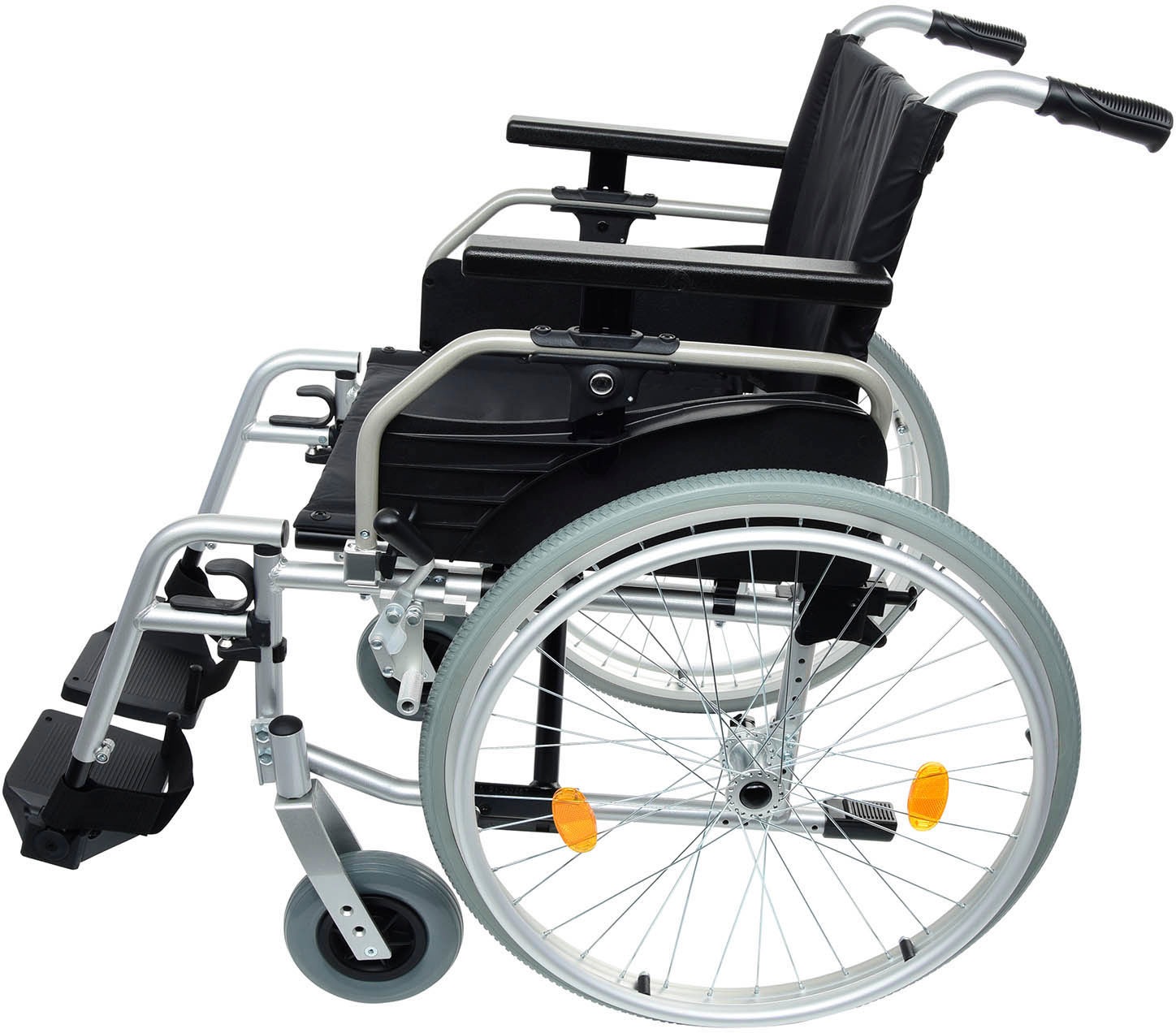 Thumbnail - bescomedical Transportrollstuhl "Primus ML 2.0" Sitzbreite 43 cm und Komfortarmlehne