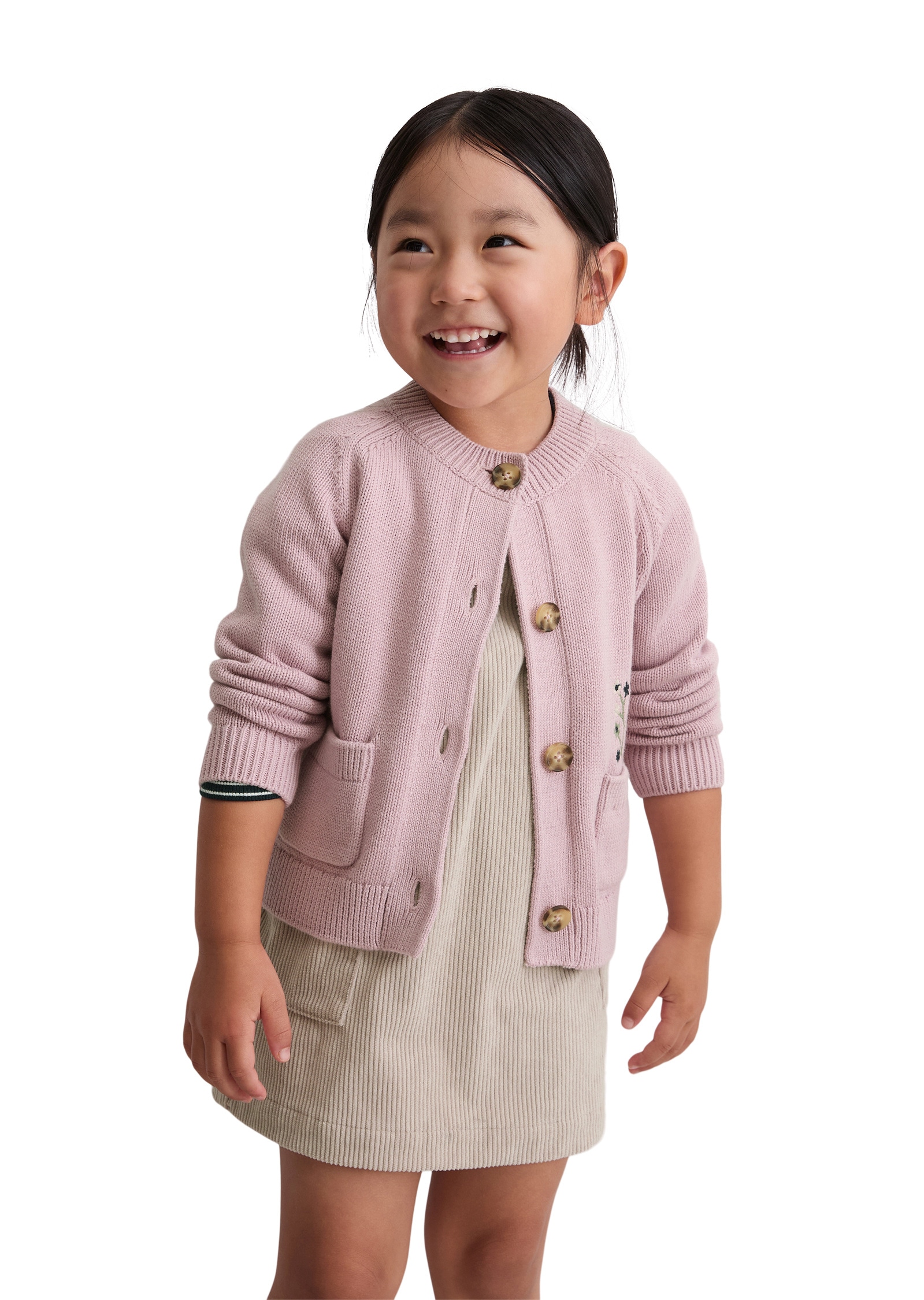 Marc O'Polo Cardigan »mit hübscher Blümchen-Stickerei«