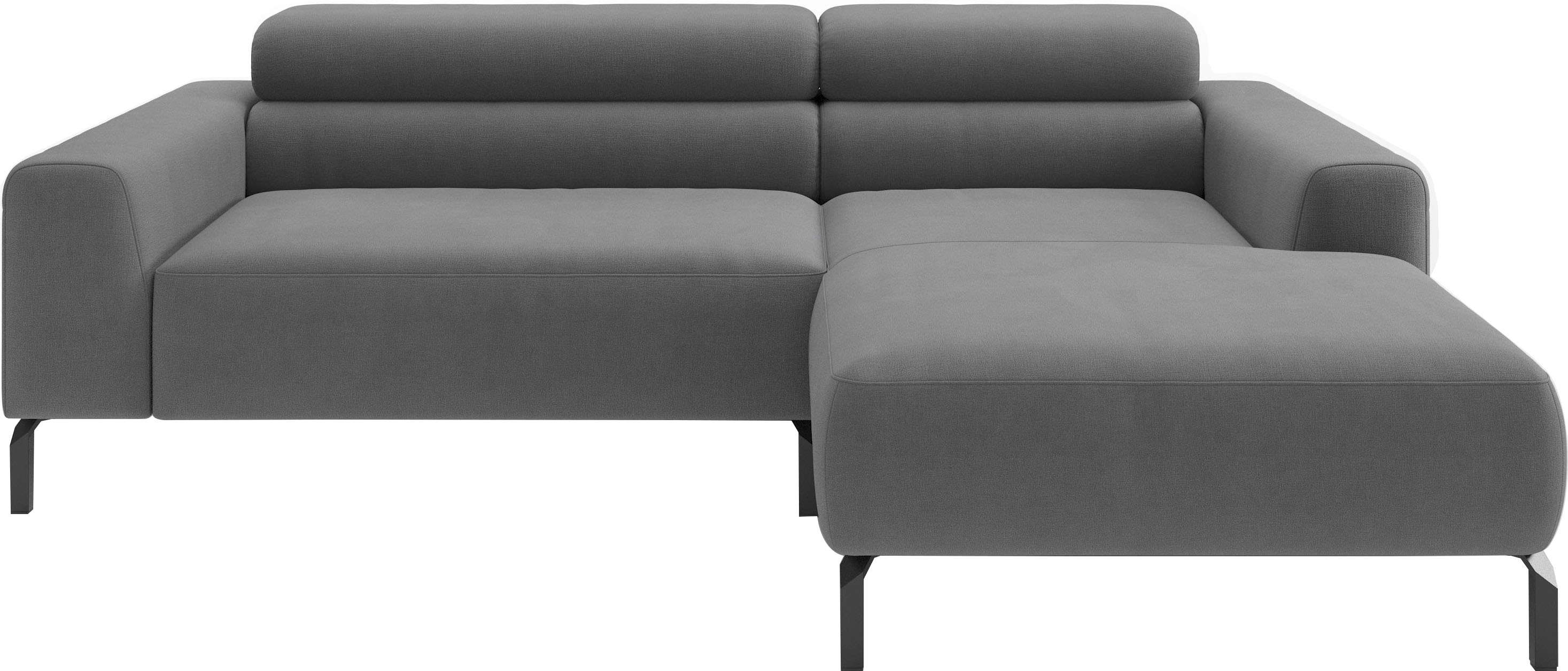 Home affaire Ecksofa "Ecksofa, L-Form, incl. Kopfteilverstellung, Breite 223 cm" wahlweise elektrische Sitztiefenverstellung