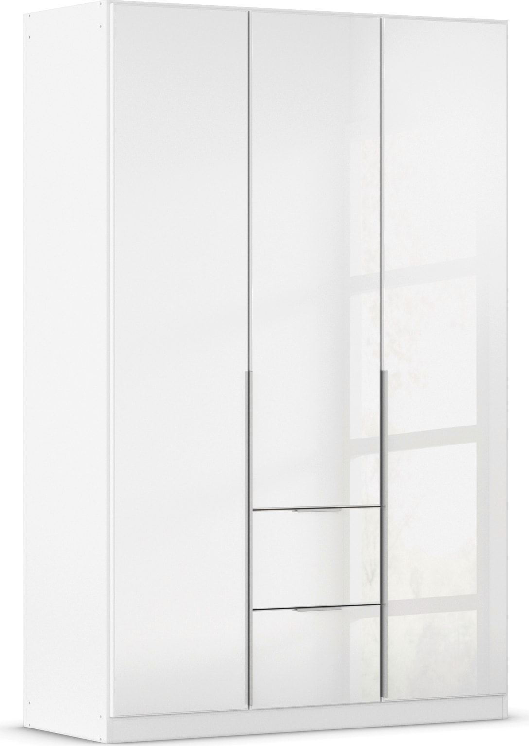 Drehtürenschrank OTTO HOME, B:136cm H:210cm T:54cm, weiß, Holzwerkstoff, Schränke, "Kleiderschrank Kleiderschränke Schrank Garderobe AGORDO mit
