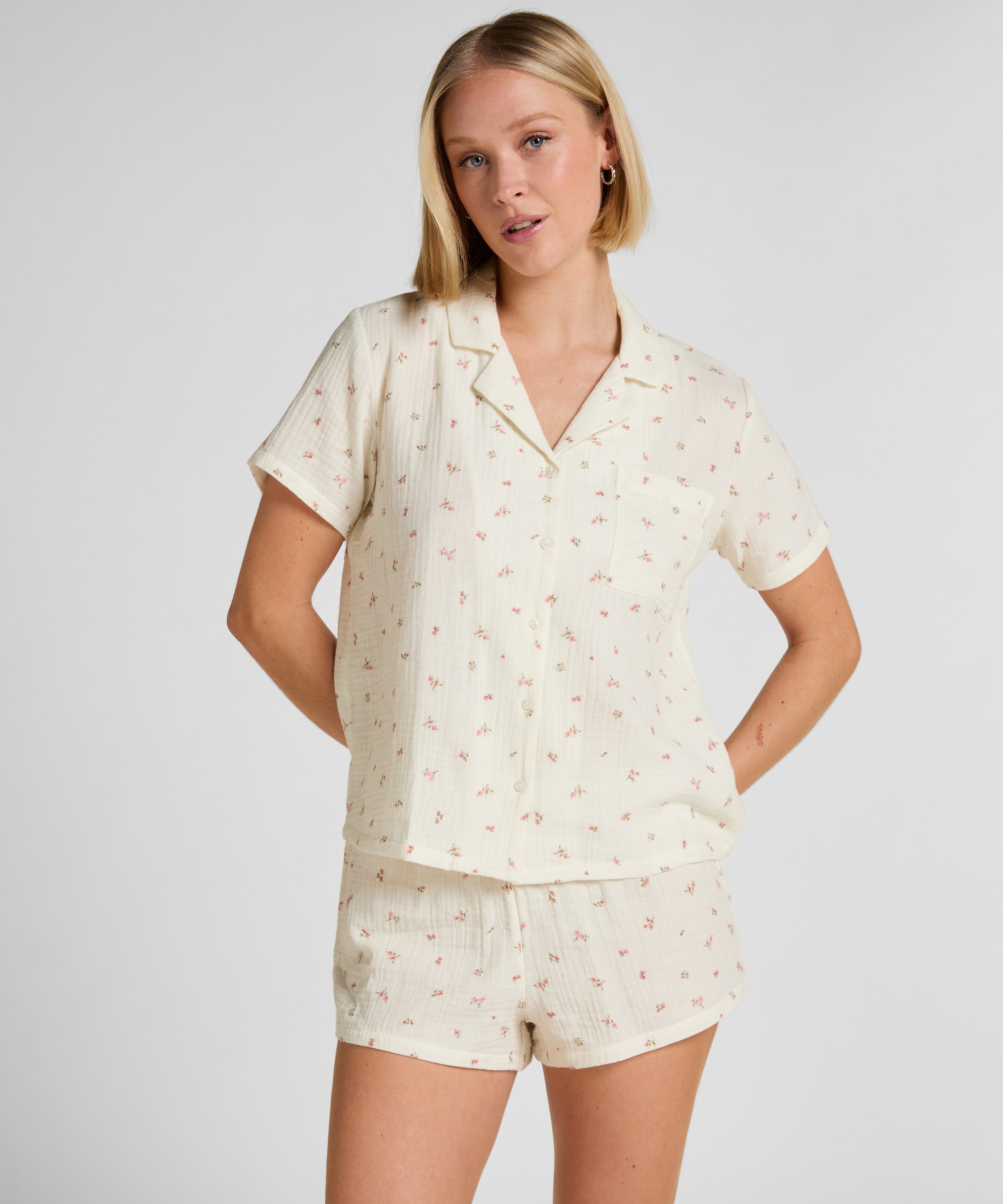 Hunkemöller Pyjama »Musselin-Jacke«