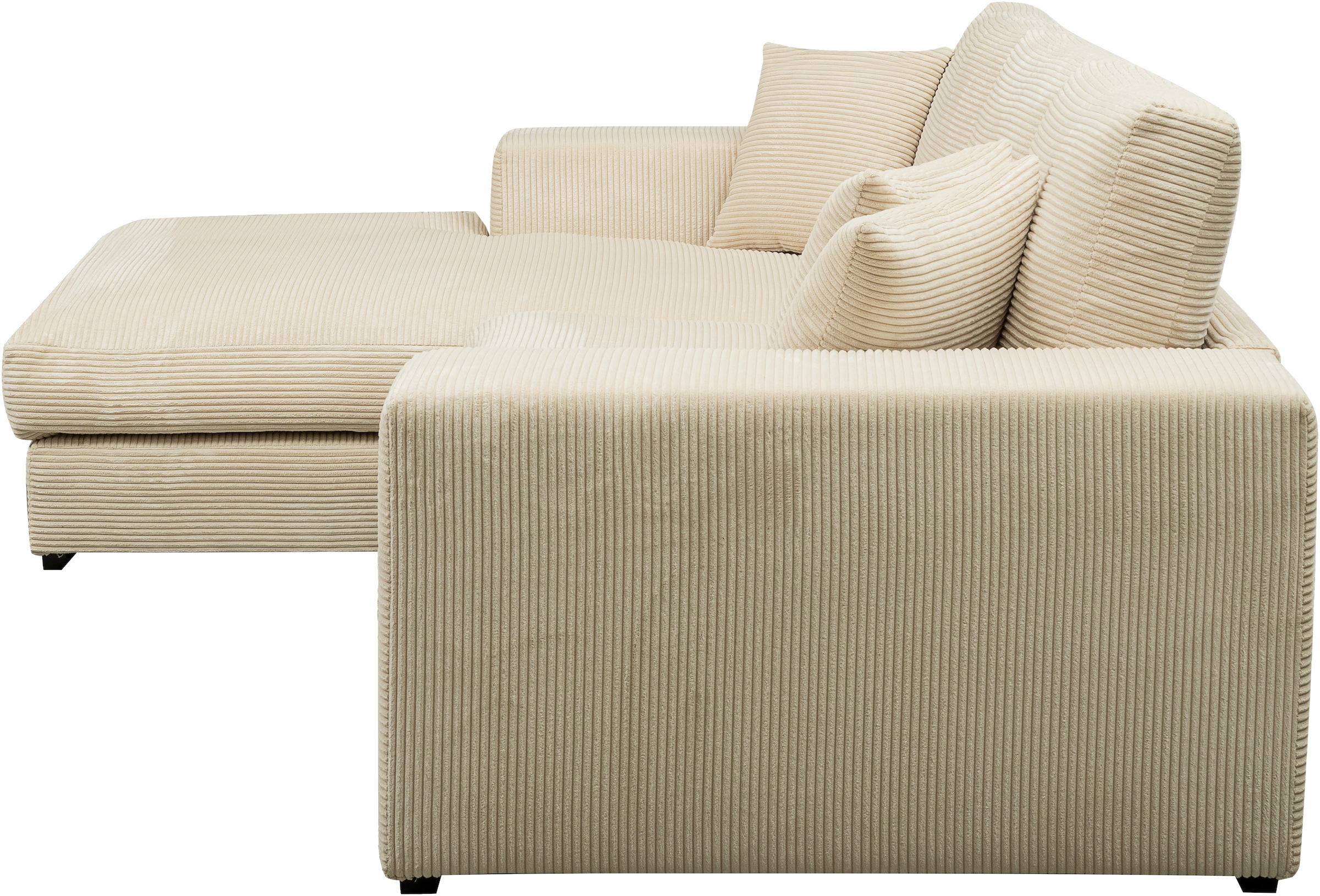 WERK2 Ecksofa »Eden L-Form«, Design Ecksofa in Cord mit besonders weichem Sitzkomfort