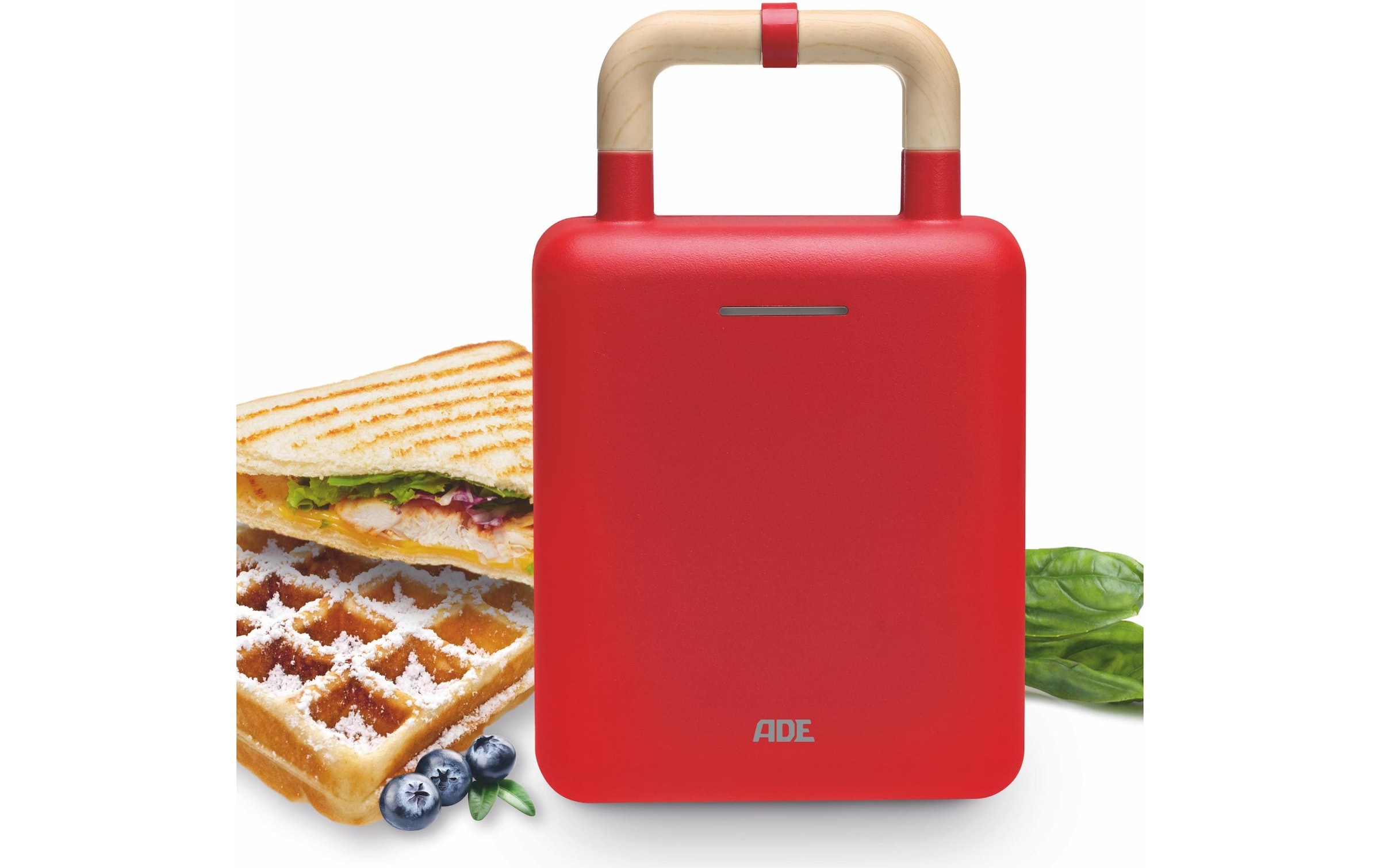 ADE Waffeleisen »Rot« 600 W