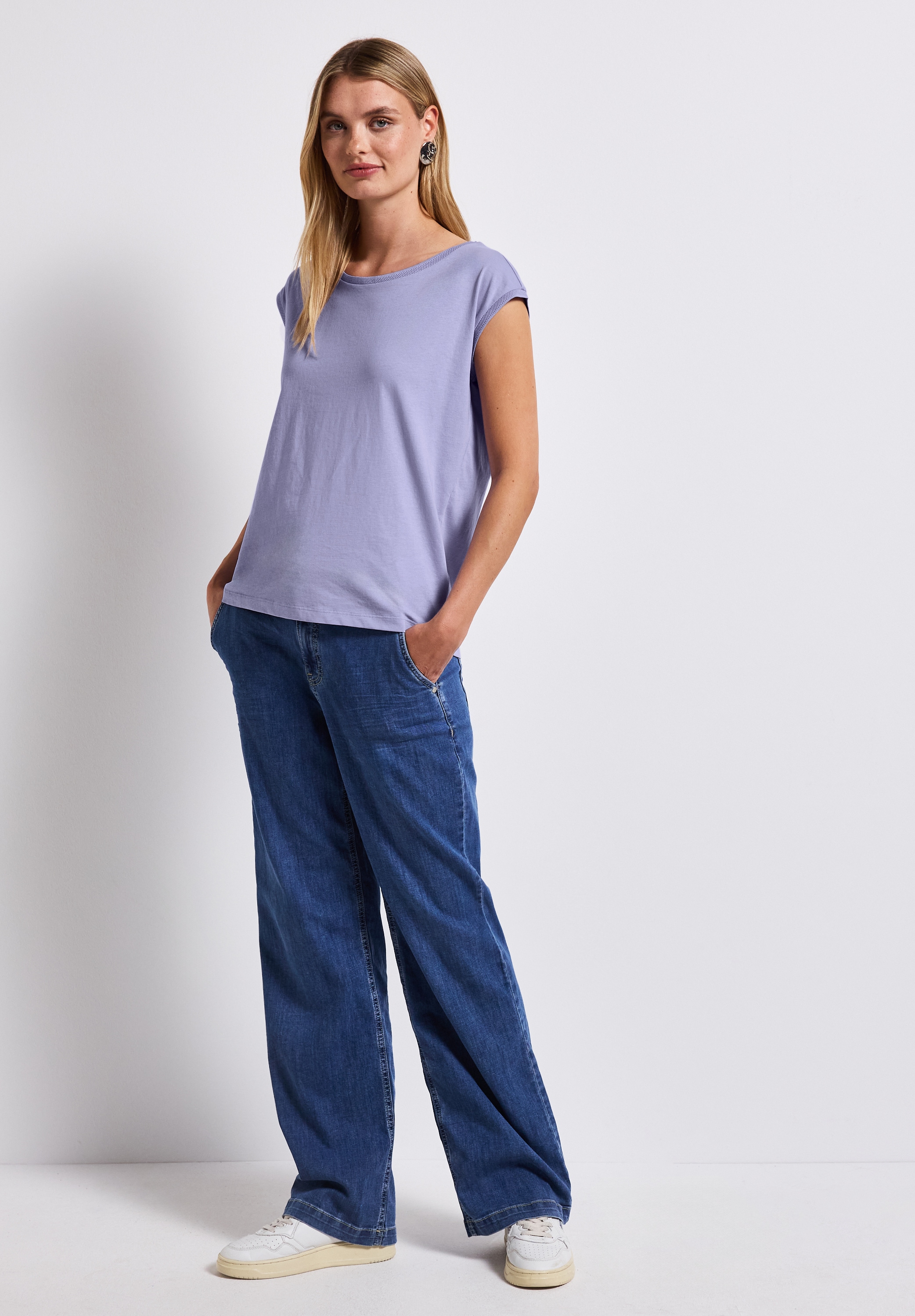 STREET ONE T-Shirt, aus reiner Baumwolle