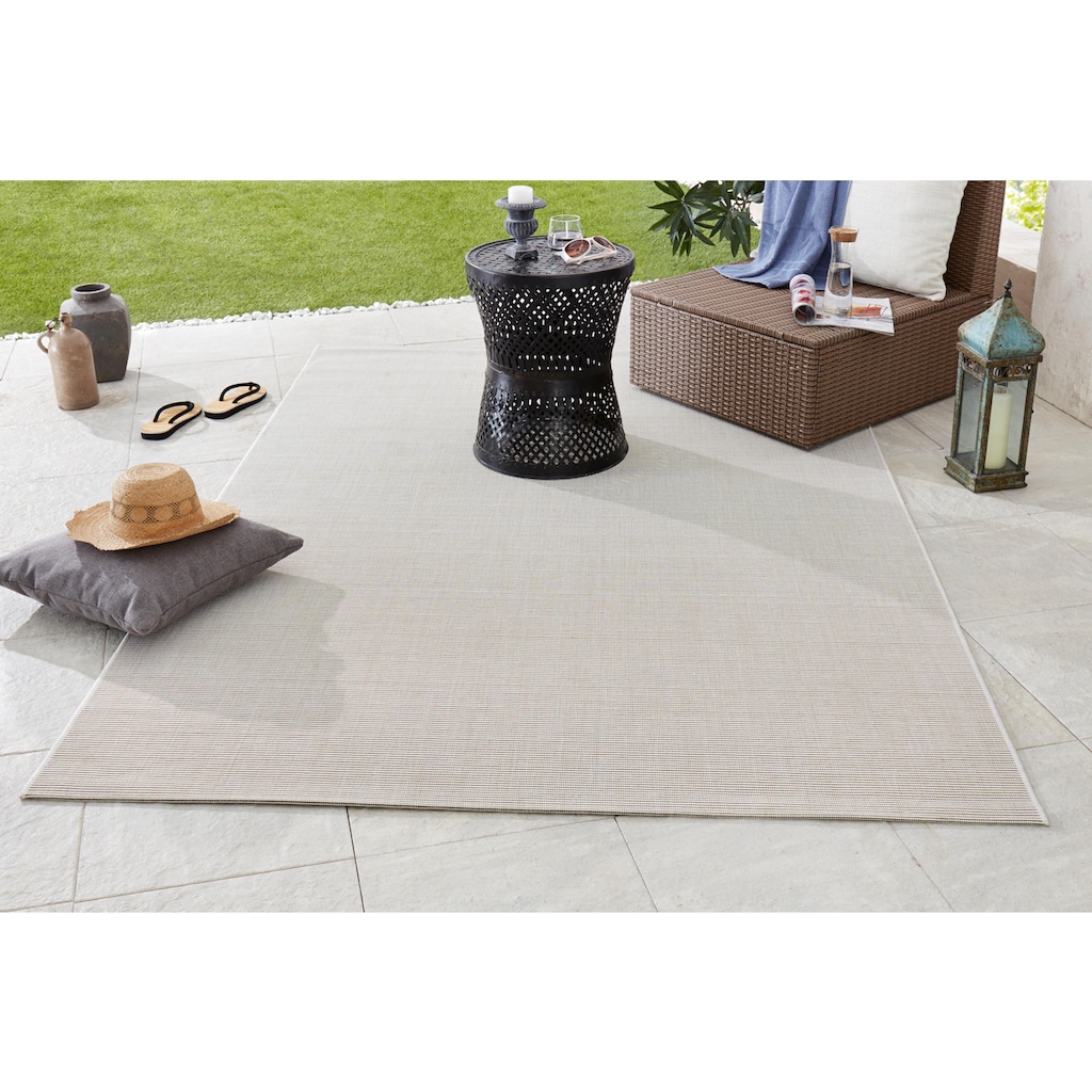 NORTHRUGS Teppich »Match«, rechteckig, In-& Outdoor, Kurzflor, Teppich, Modern, Unifarben, Wohnzimmer, Balkon