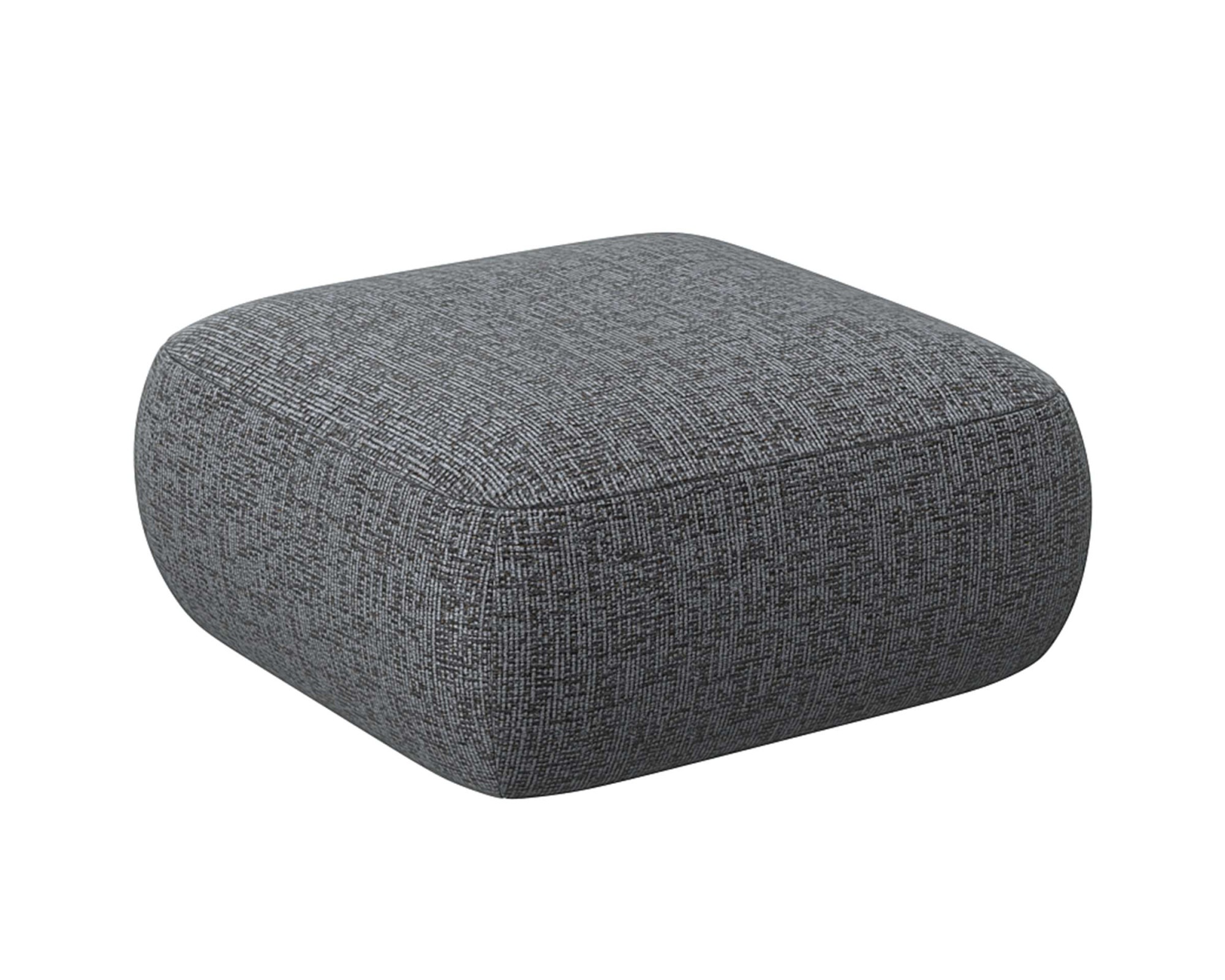 FLEXLUX Pouf »Torino, rund, bodennah, Sitzhocker, Polsterhocker«, Modernes, organisches Hocker-Design, Kaltschaum, Wellenunterfederung