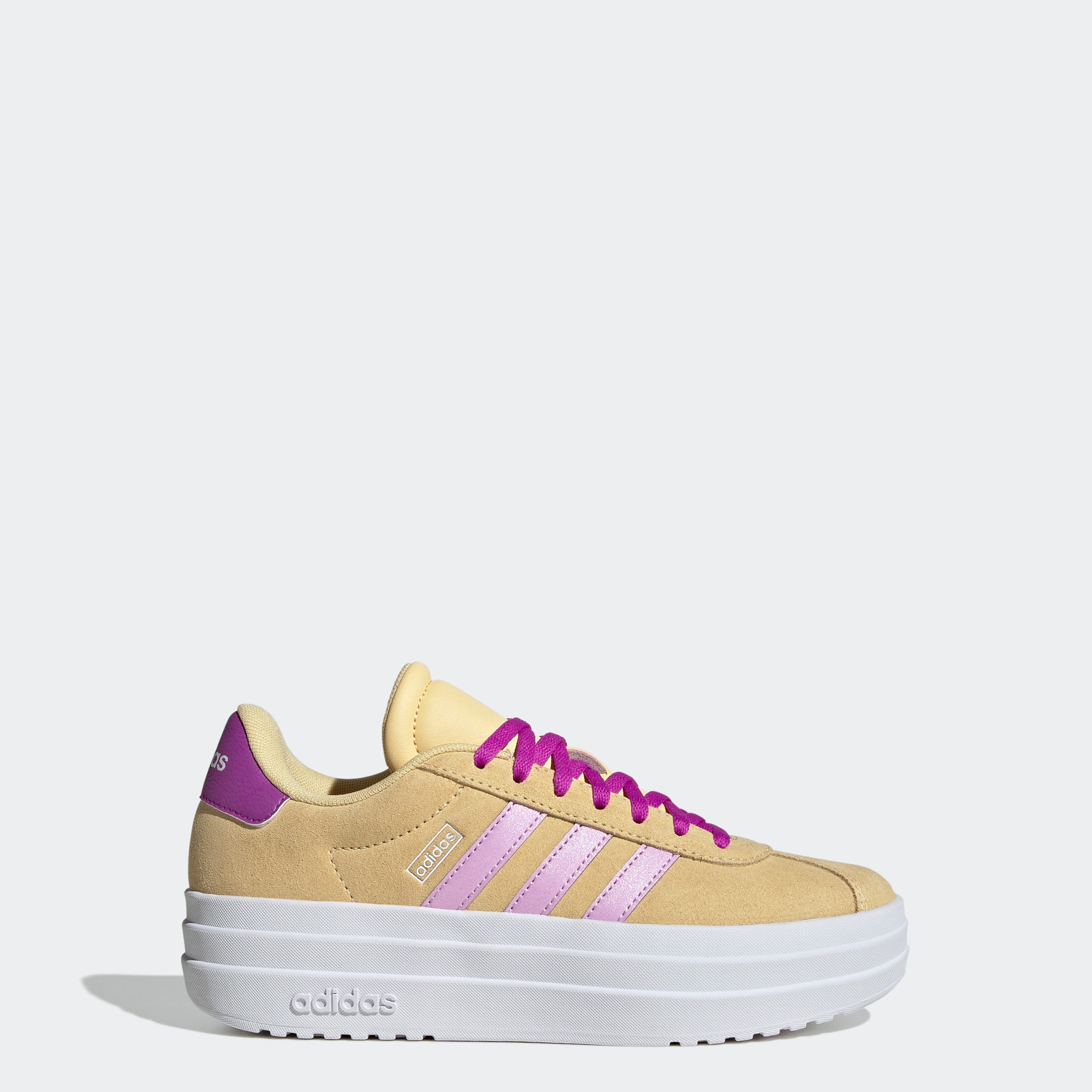 adidas Sportswear Plateausneaker »VL COURT BOLD LIFESTYLE KIDS«, Design auf den Spuren des adidas Gazelle Bold