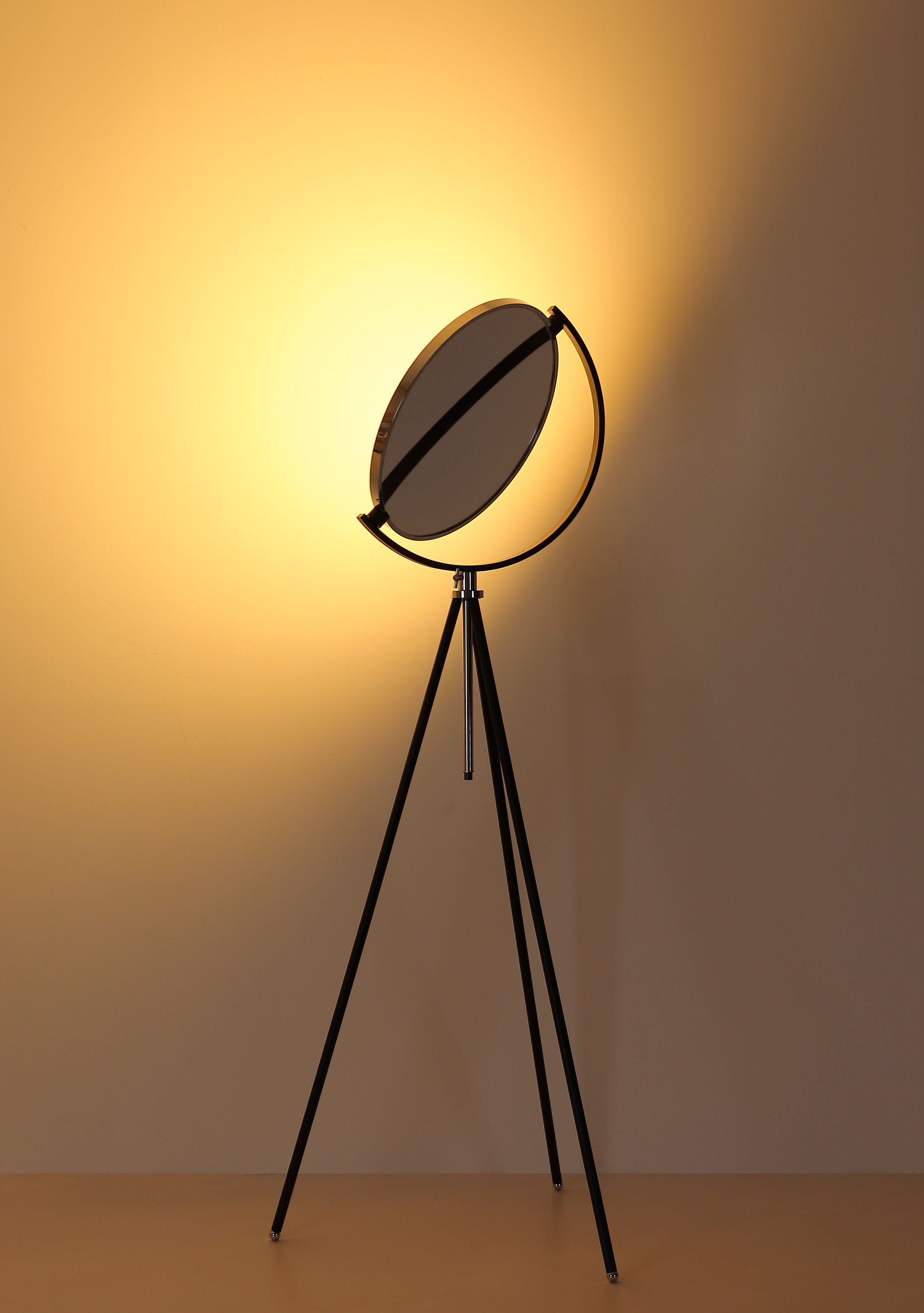 GLOBO LIGHTING Stehlampe »MIRO« LED-Modul 1 Stk. LED Stehleuchte schwarz, dimmbar, Memory, RGB, höhenverstellbar