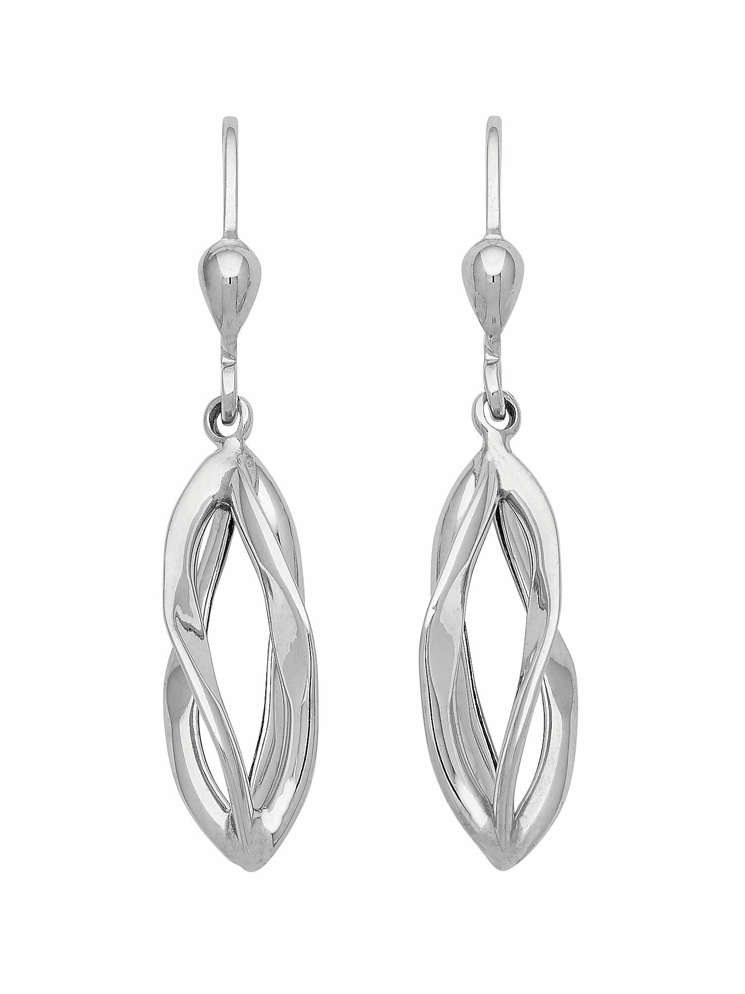 Adelia´s Paar Ohrhänger »1 Paar 925 Silber Ohrringe / Ohrhänger« 925 Sterling Silber Silberschmuck für Damen