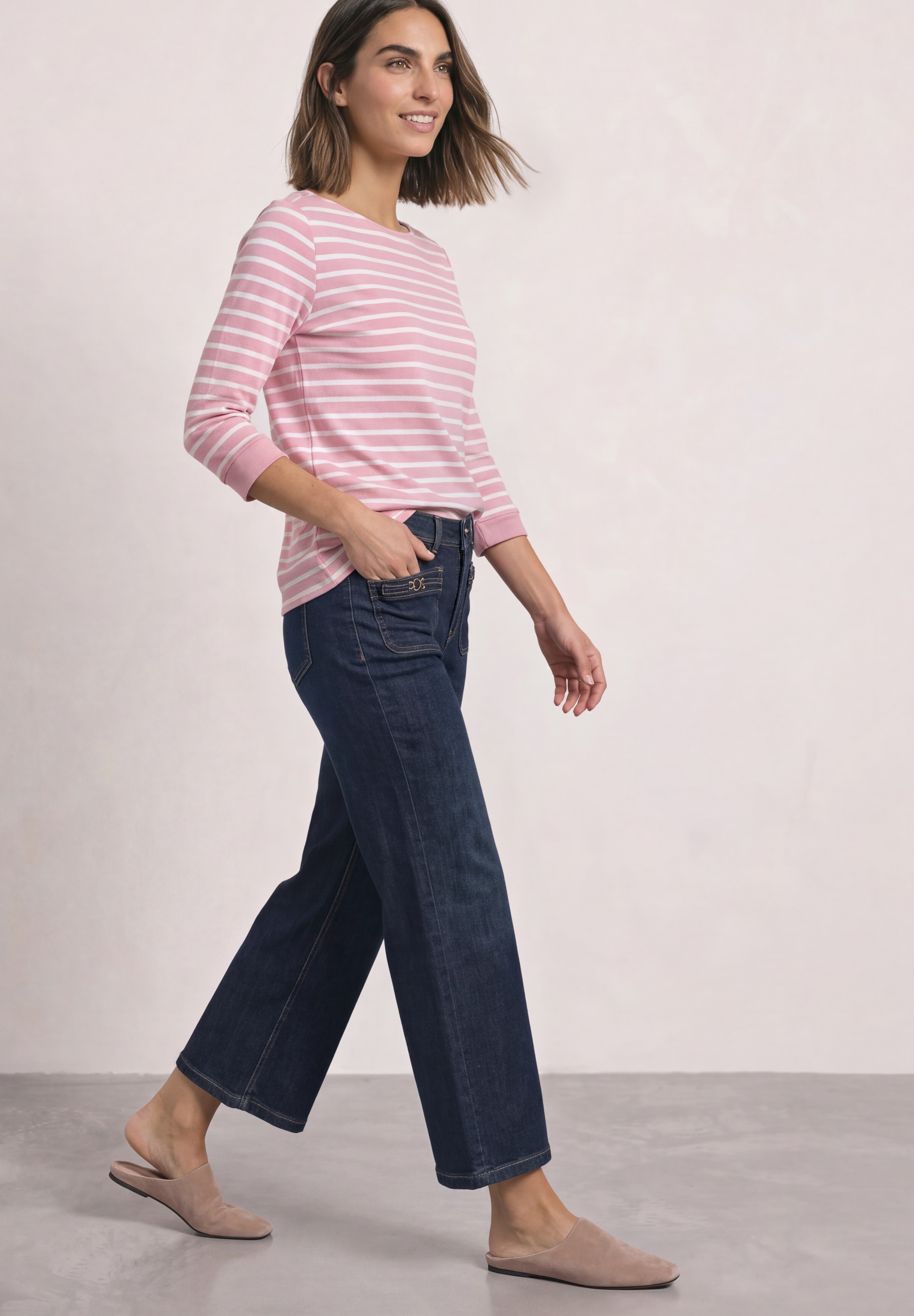 STREET ONE 3/4-Arm-Shirt mit 3/4 Ärmeln