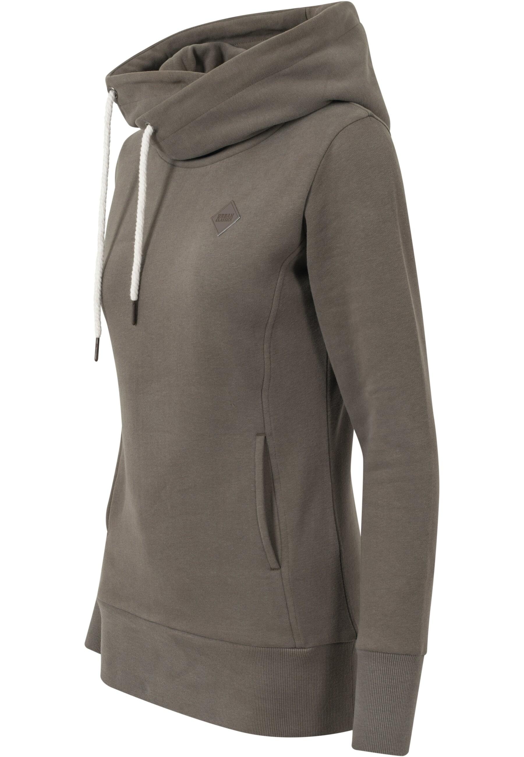 URBAN CLASSICS Kapuzenpullover »Urban Classics Damen Ladies Long Logopatch Hoody«, (1 tlg.)