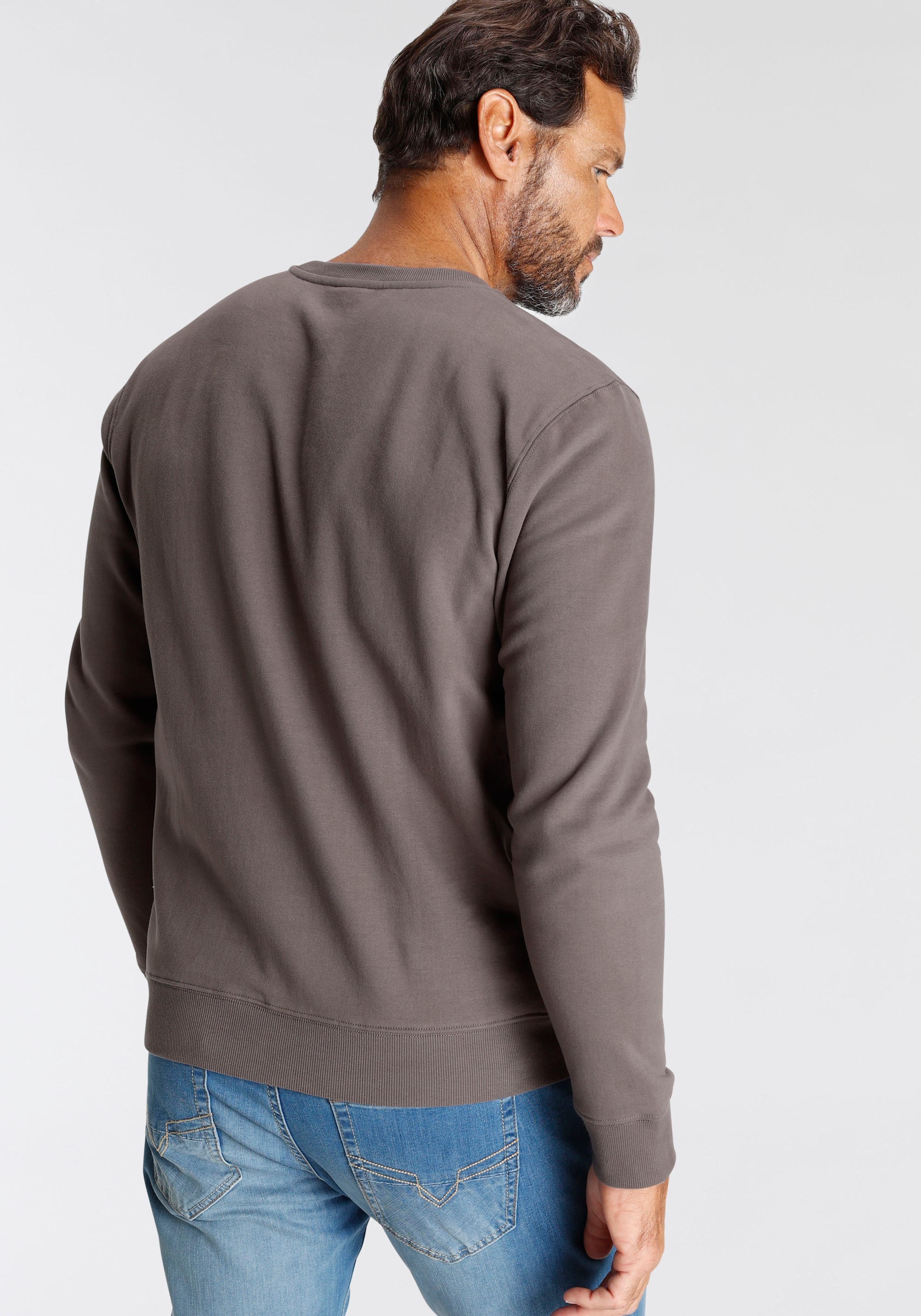 H.I.S Sweater, mit hochwertiger Flock-Applikation