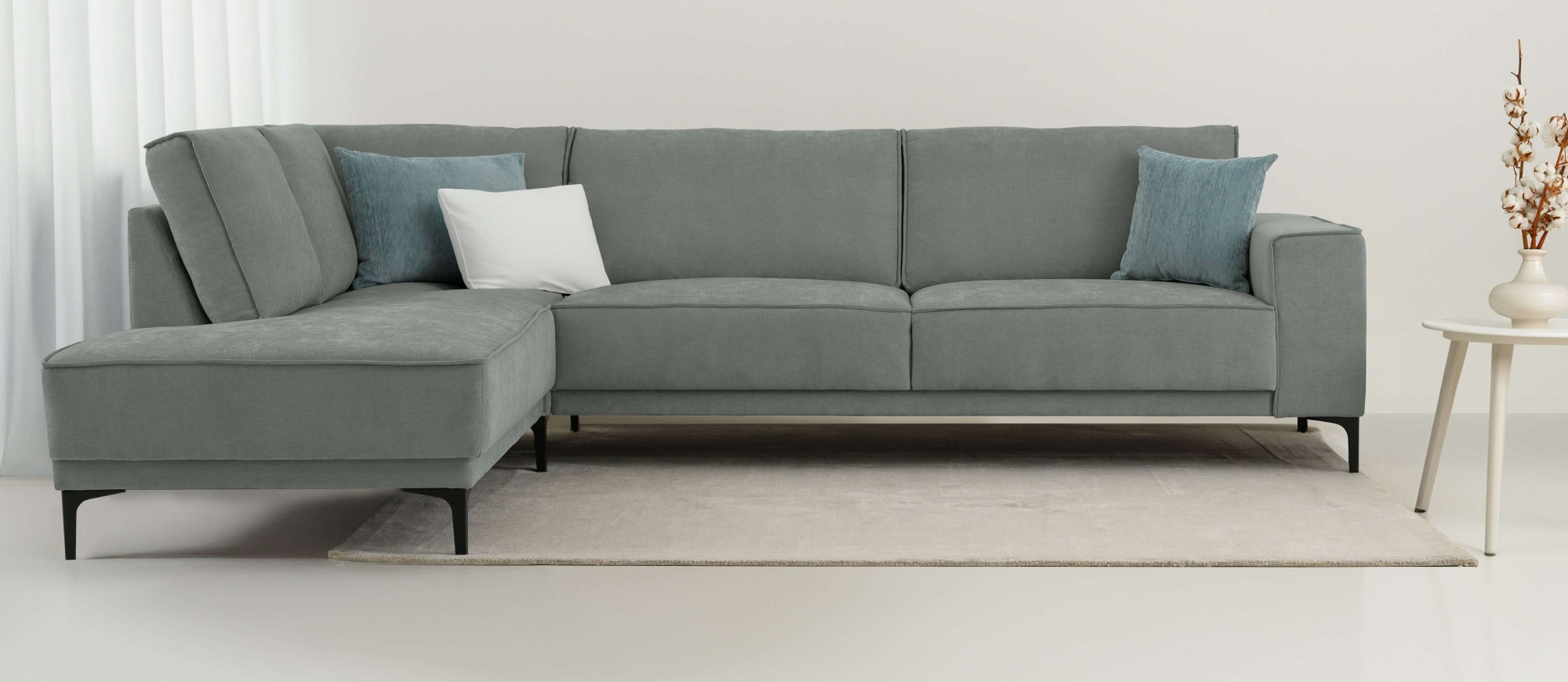 OTTO home Ecksofa "OLAND L-Form, B: 289 cm, Skandi-Design" Struktur, Flachg günstig online kaufen
