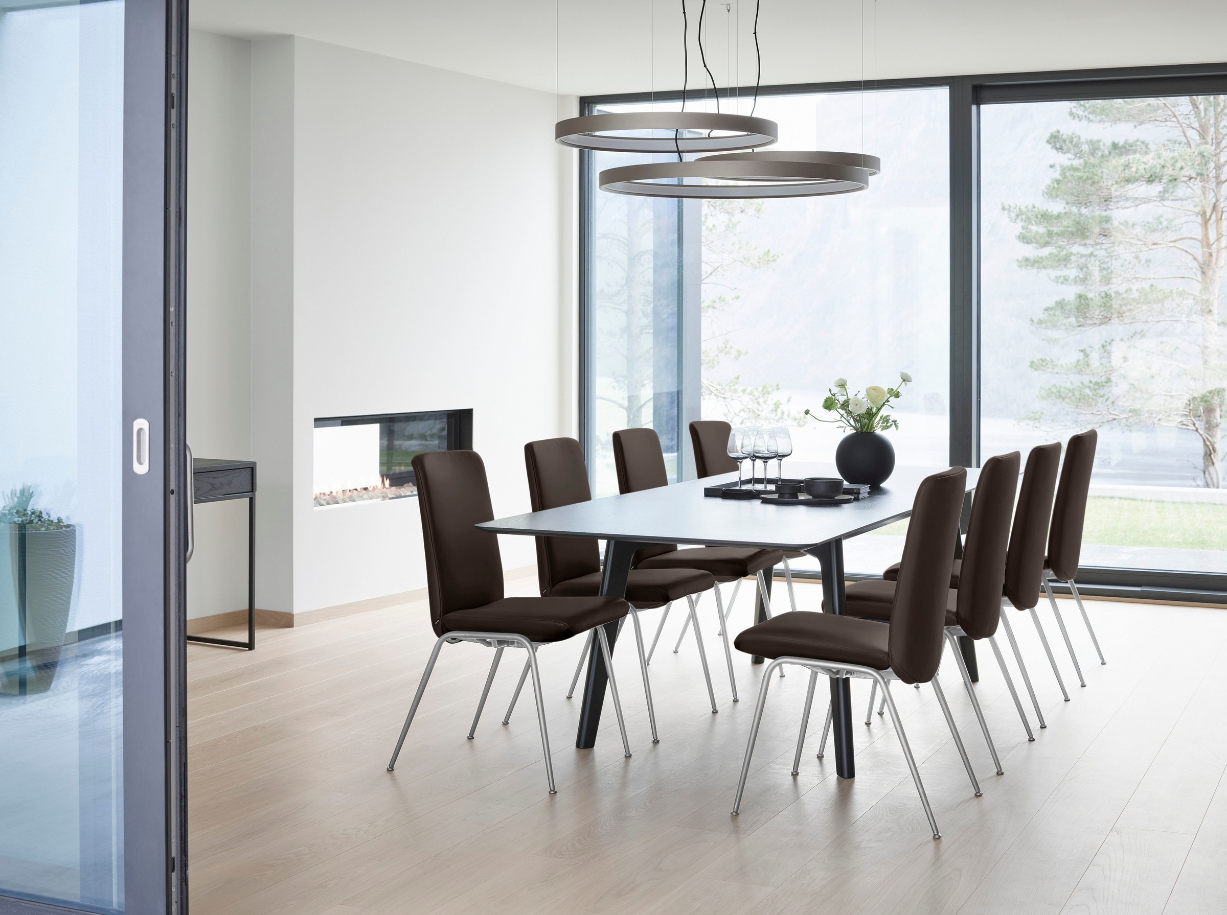 Stressless® Polsterstuhl »Laurel«, Leder BATICK, Low Back, Größe L, mit Beinen aus Stahl in Chrom glänzend