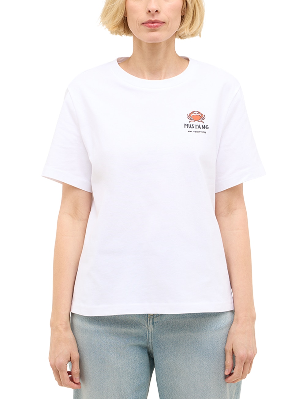 MUSTANG Kurzarmshirt "Damen Style Monroe" günstig online kaufen
