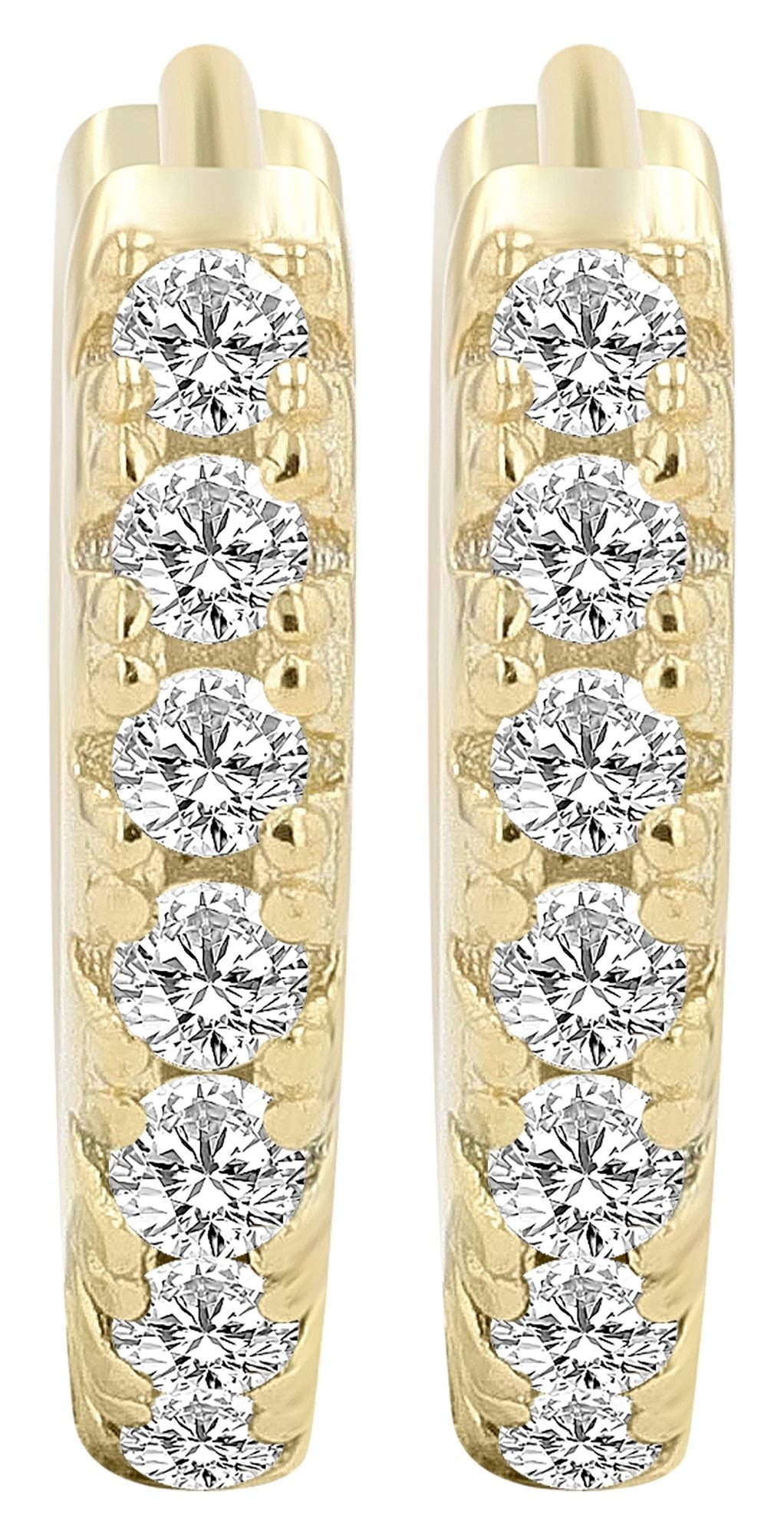 Adelia´s Klappcreolen "Damen Ohrringe – Klappcreole aus 925 Silber mit Zirk günstig online kaufen