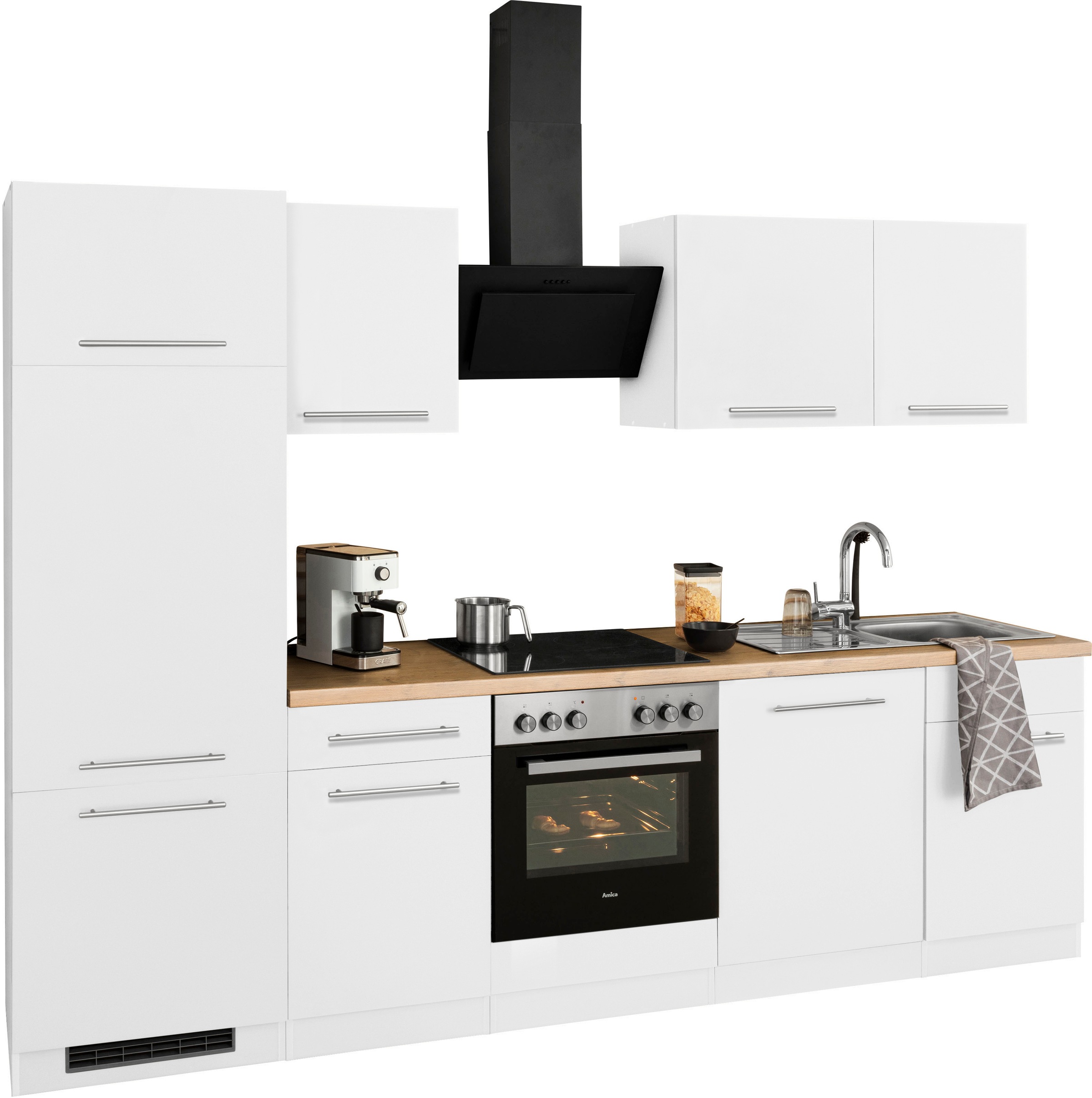 wiho Küchen Küchenzeile »Unna«, ohne E-Geräte, Breite 280 cm