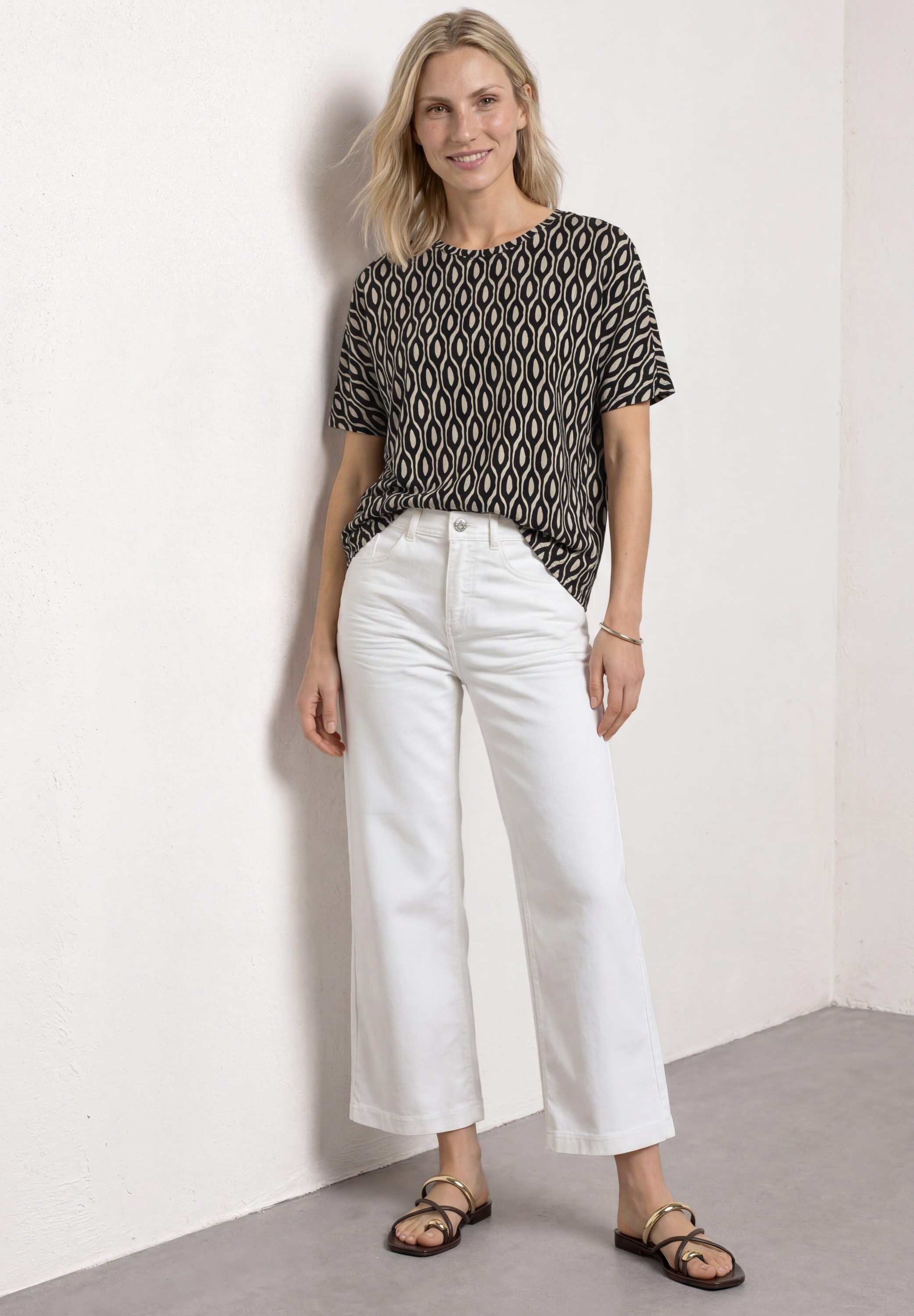 STREET ONE T-Shirt mit Zebra Print