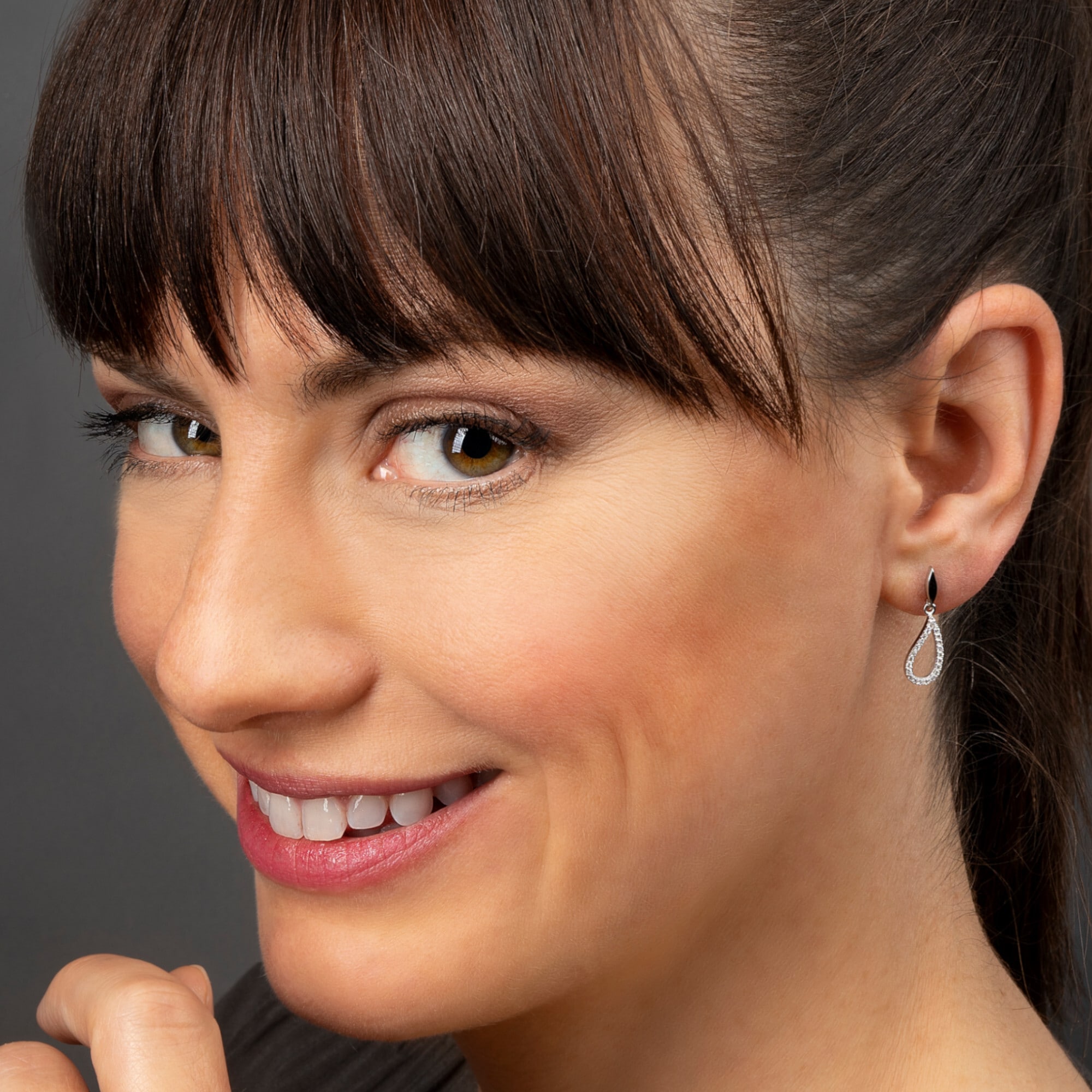 ONE ELEMENT Paar Ohrhänger »Zirkonia Ohrringe Ohrhänger aus 925 Silber«, perfekt als Geschenk zum Jahrestag oder Geburtstag