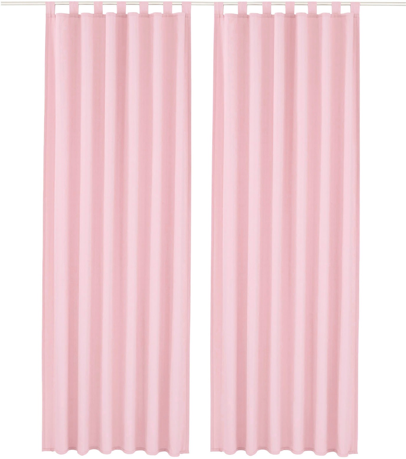 my home Vorhang "Parry" Schlaufen 2 Stk. tlg. 2-er Set, blickdicht, monochr günstig online kaufen