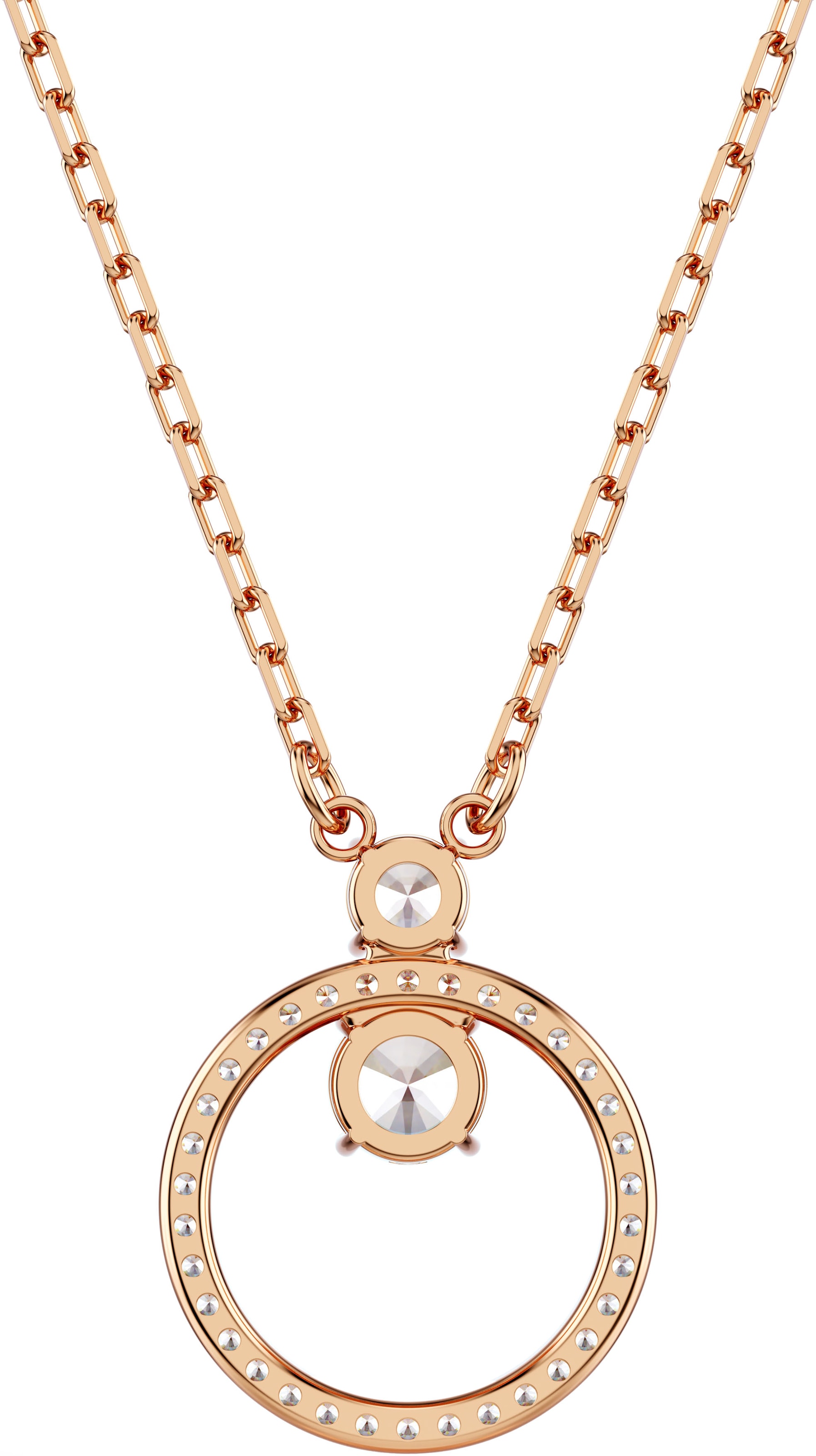 Swarovski Kette mit Anhänger »Schmuck Geschenk Halskette Constella Pavé«, mit Swarovski® Zirkonia (synth.)
